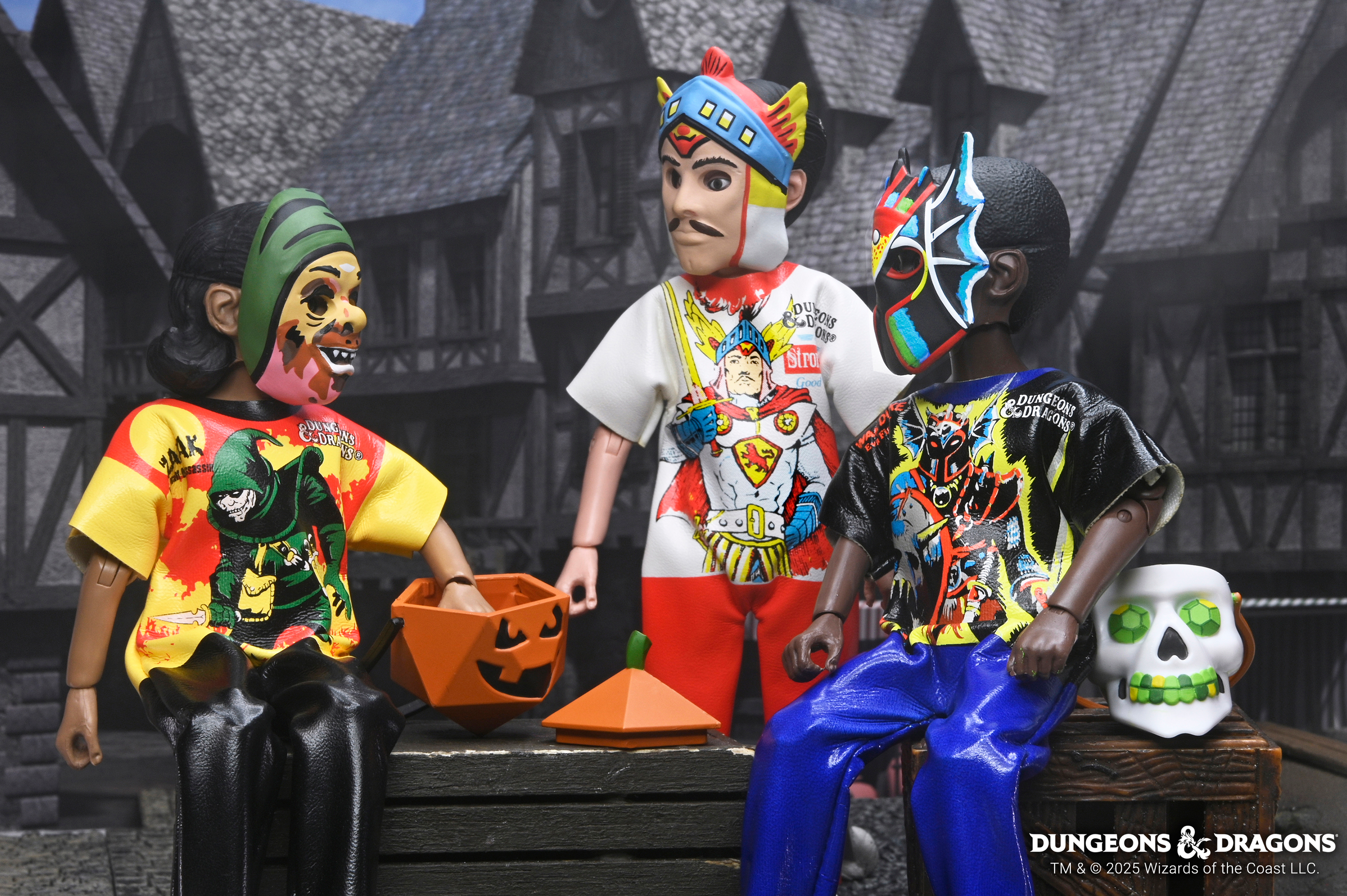 Dungeons & Dragons x Ben Cooper Costume Kids Collection - Zarak, Warduke & Strongheart Costumed Action Figure Bundle - NECA