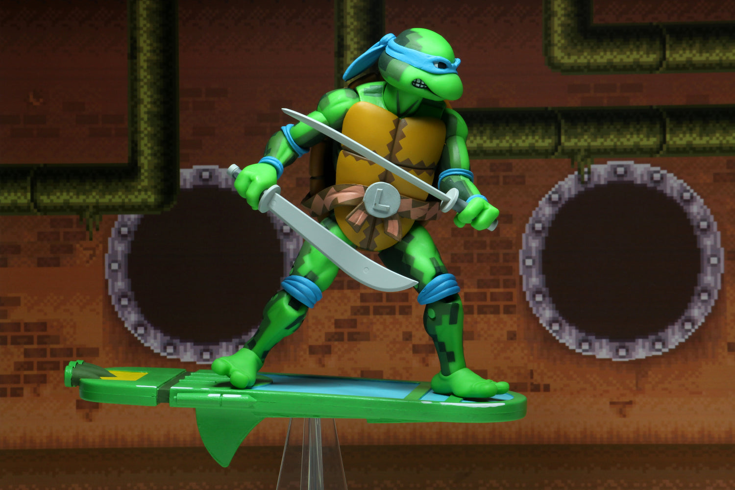 Teenage Mutant Ninja Turtles: Turtles in Time - Leonardo (Series 1) 7&quot; Scale Action Figure - NECA VAULT