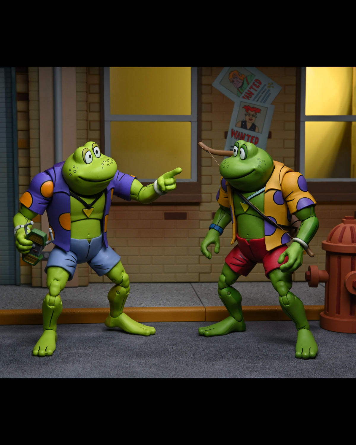 Teenage Mutant Ninja Turtles (Cartoon) – Genghis &amp; Rasputin Frog 7” Scale Action Figure (2-Pack)
