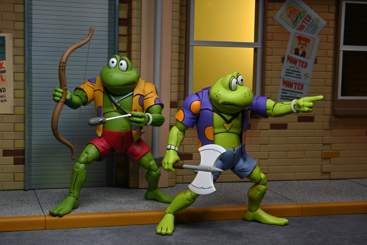 Teenage Mutant Ninja Turtles (Cartoon) – Genghis &amp; Rasputin Frog 7” Scale Action Figure (2-Pack)