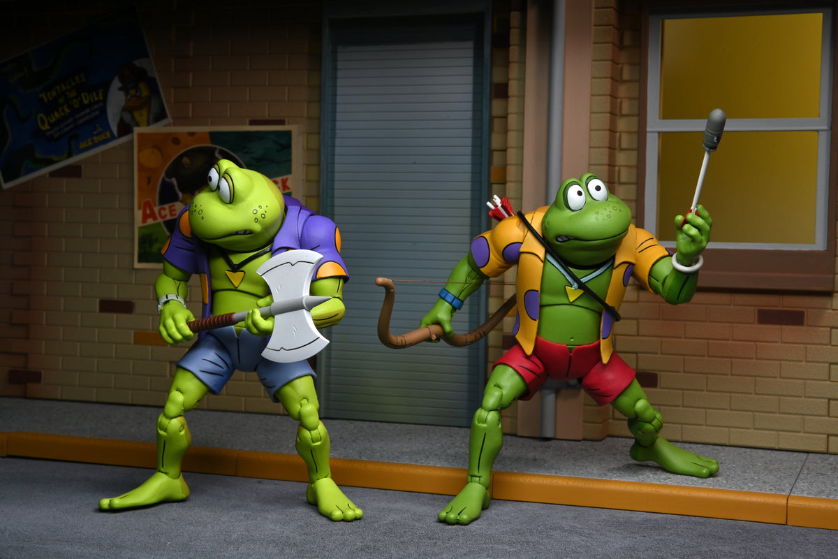 Teenage Mutant Ninja Turtles (Cartoon) – Genghis &amp; Rasputin Frog 7” Scale Action Figure (2-Pack)