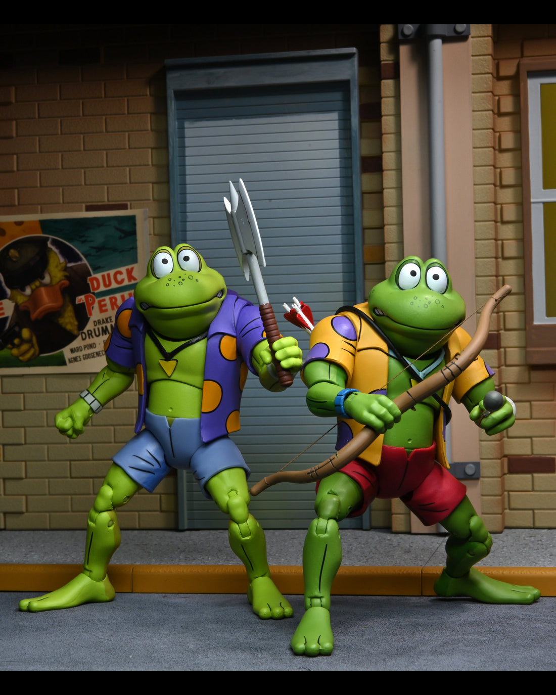 Teenage Mutant Ninja Turtles (Cartoon) – Genghis & Rasputin Frog 7” Scale Action Figure (2-Pack)