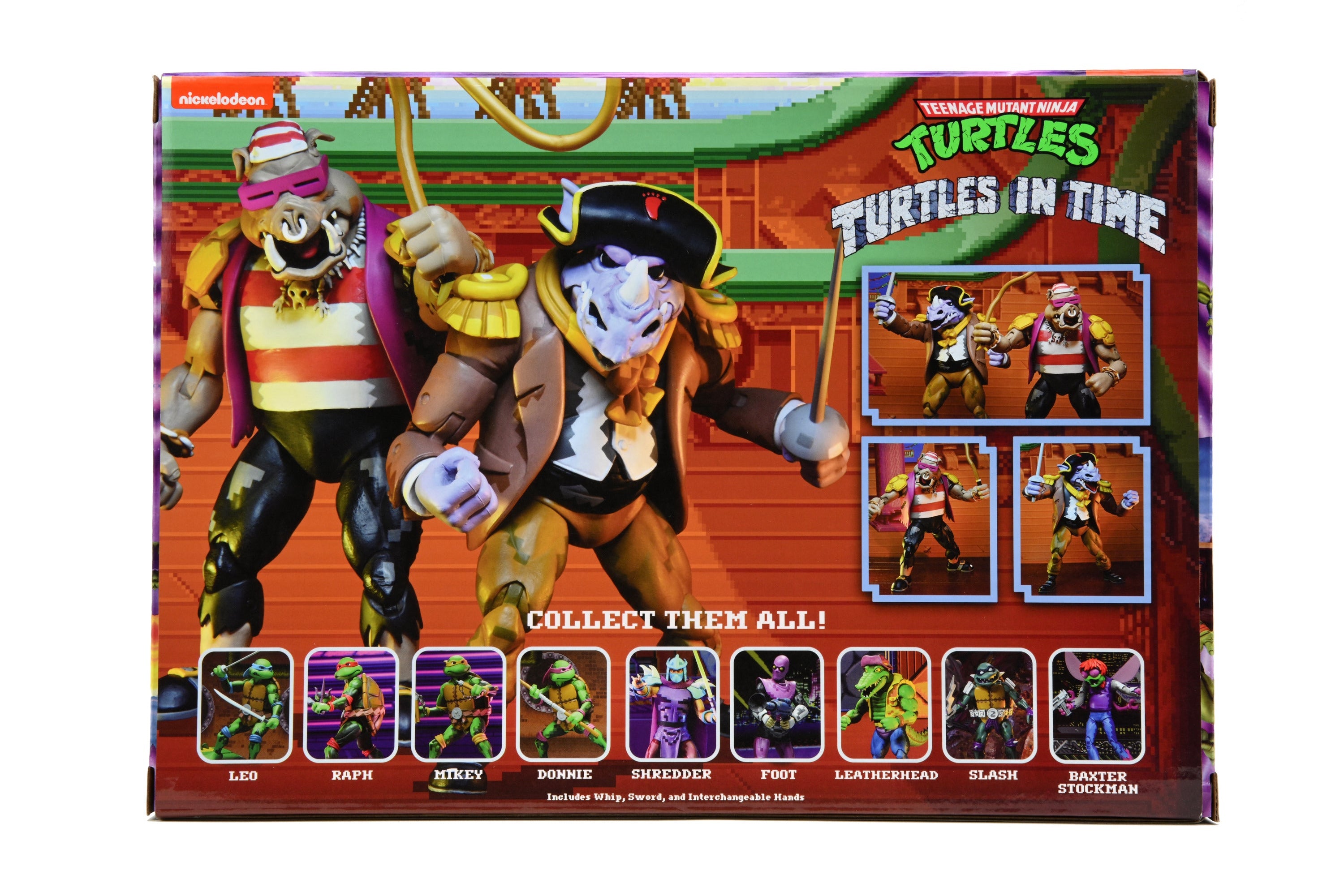 Teenage Mutant Ninja Turtles - Turtles in Time Pirate Rocksteady &amp; Bebop 7” Scale Action Figures (2-Pack) on the NECA Store