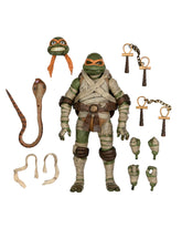 Universal Monsters x Teenage Mutant Ninja Turtles - Michelangelo as The Mummy 7” Scale Action Figure - NECA