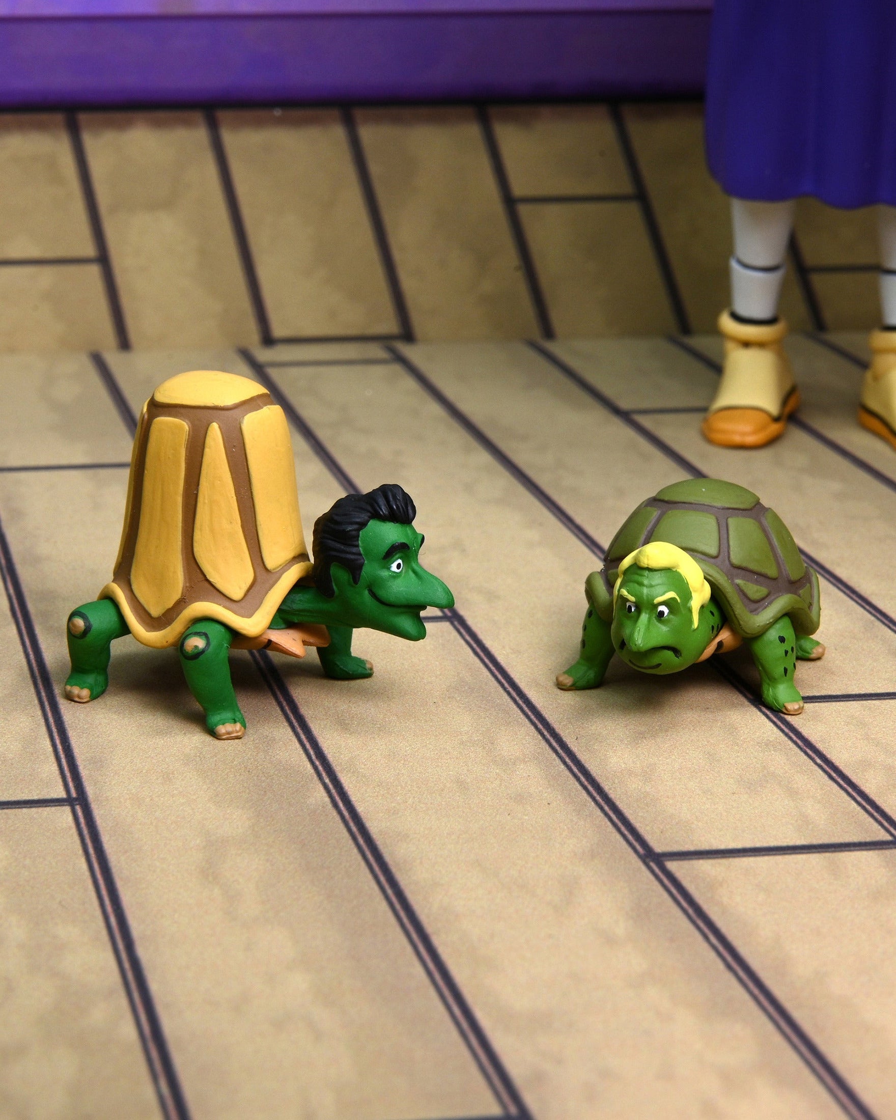 Mutant Turtle Vernon and Mutant Turtle Burne from the Teenage Mutant Ninja Turtles (1987 Cartoon) - Channel 6 Newsroom 7” Scale Action Figure 4-Pack - NECA
