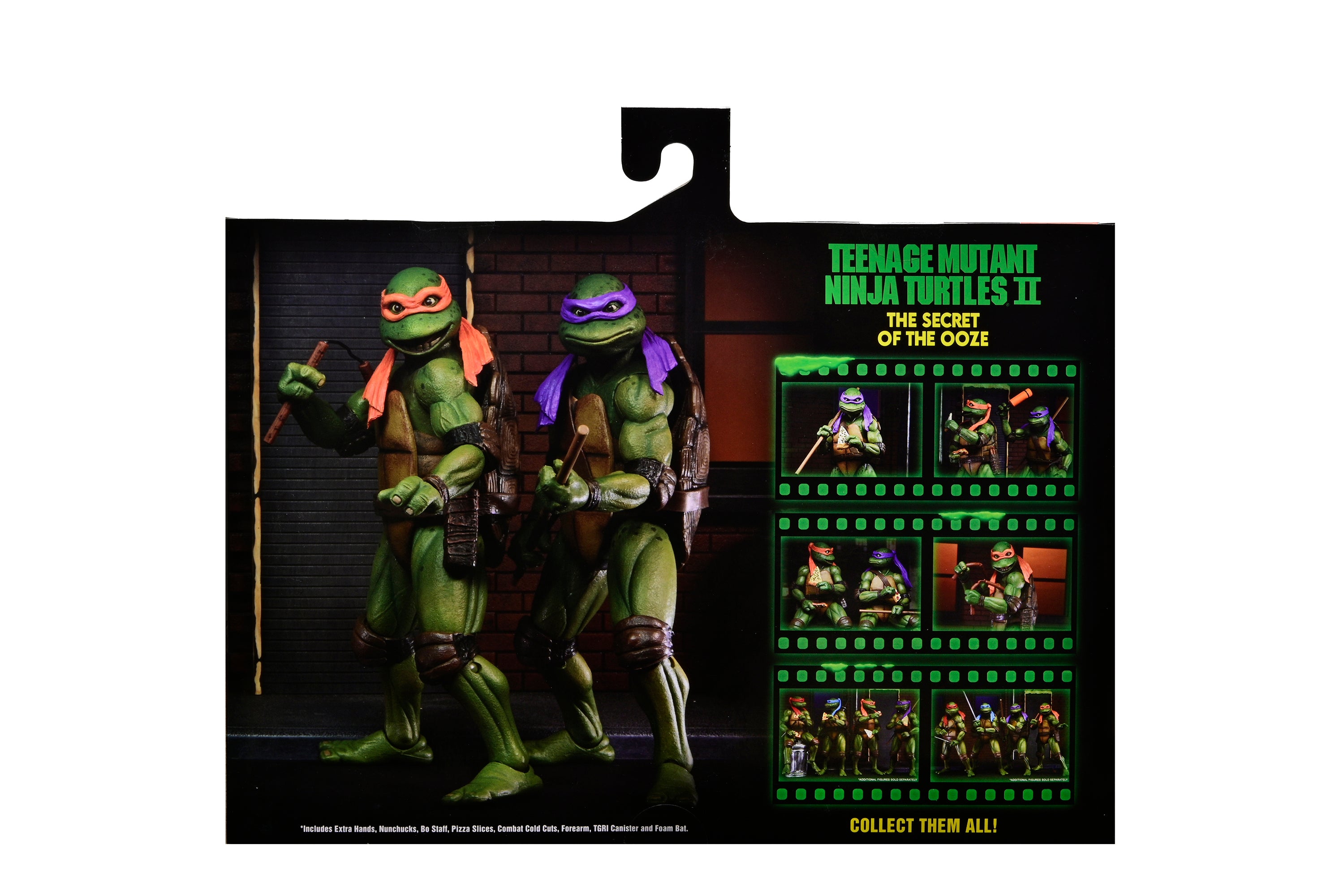 Teenage Mutant Ninja Turtles 2: Secret of the Ooze - Donatello &amp; Michelangelo 7” Scale Action Figures (2-Pack)