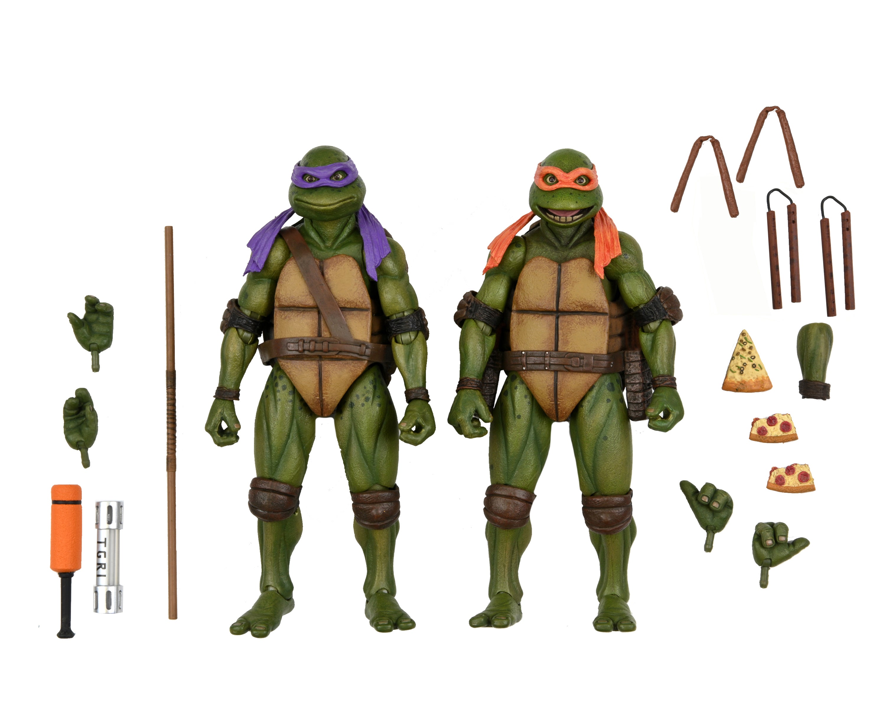 Teenage Mutant Ninja Turtles 2: Secret of the Ooze - Donatello &amp; Michelangelo 7” Scale Action Figures (2-Pack)