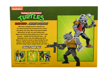 Teenage Mutant Ninja Turtles (Cartoon) - Super Bebop and Mighty Rocksteady 7” Scale Action Figure (2-Pack) on the NECA Store