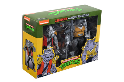Teenage Mutant Ninja Turtles (Cartoon) - Super Bebop and Mighty Rocksteady 7” Scale Action Figure (2-Pack) on the NECA Store