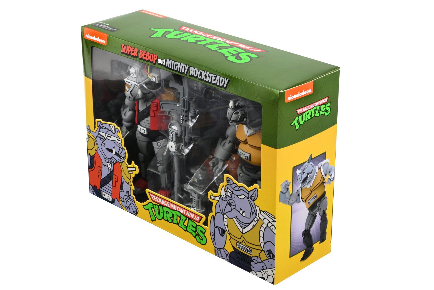 Teenage Mutant Ninja Turtles (Cartoon) - Super Bebop and Mighty Rocksteady 7” Scale Action Figure (2-Pack) on the NECA Store