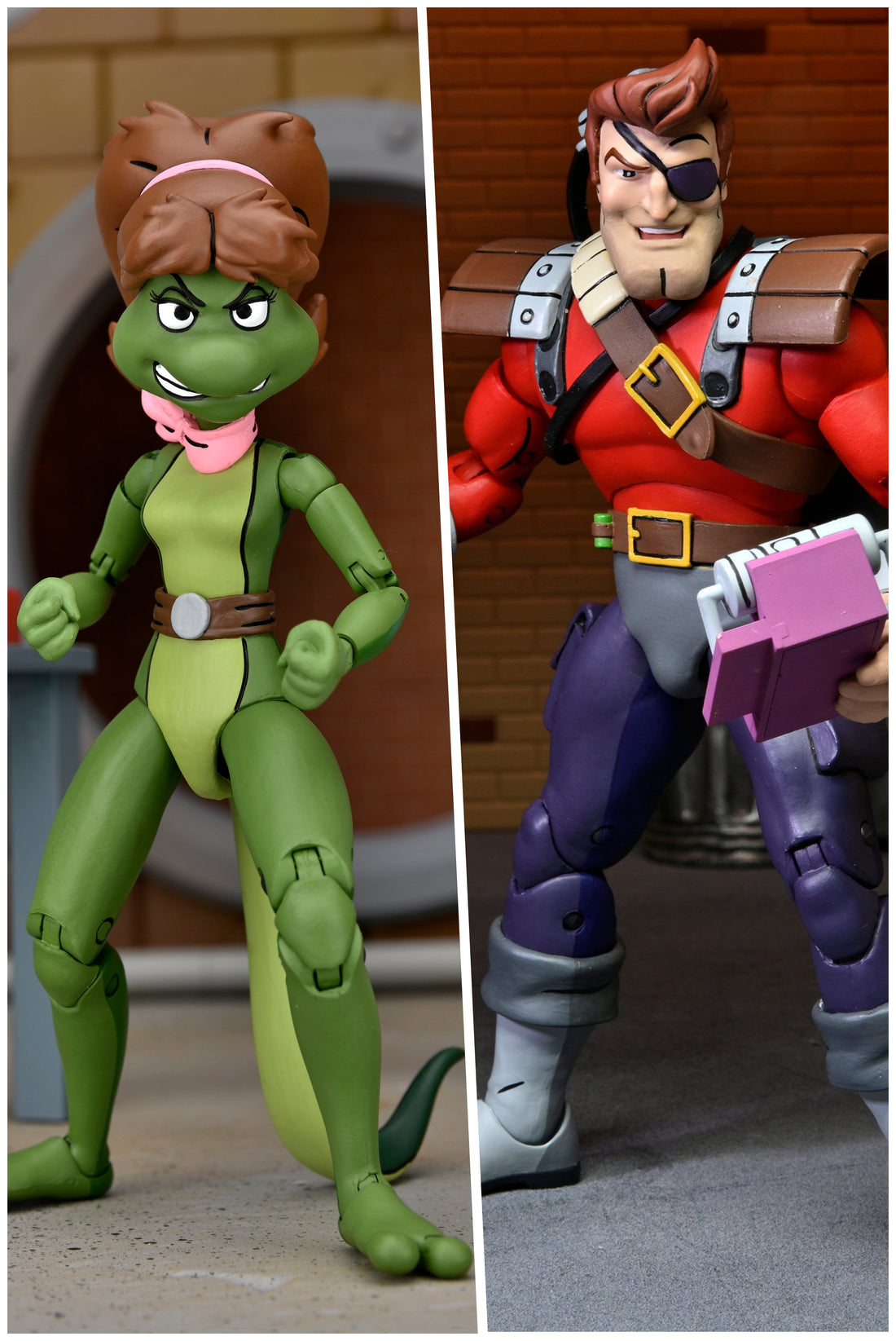 Teenage Mutant Ninja Turtles (Cartoon) – Mona Lisa & Dirk Savage 7” Scale Action Figures (2-Pack) - NECA VAULT