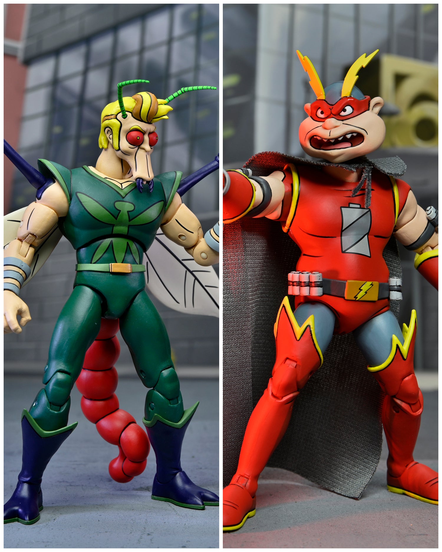 Teenage Mutant Ninja Turtles (Cartoon) - Bugman &amp; Electrozapper 7” Scale Action Figures (2-Pack) on the NECA Store