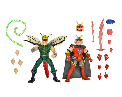 Teenage Mutant Ninja Turtles (Cartoon) - Bugman &amp; Electrozapper 7” Scale Action Figures (2-Pack) on the NECA Store