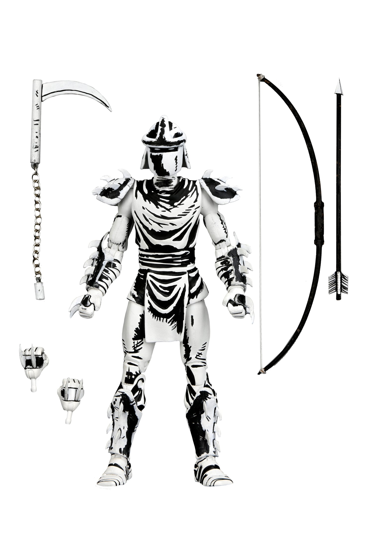 Teenage Mutant Ninja Turtles (Mirage Comics) - 7&quot; Scale Action Figure - B&amp;W Shredder