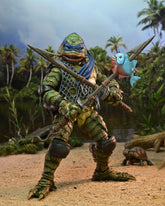 Universal Monsters x Teenage Mutant Ninja Turtles – Ultimate Leonardo as the Creature 7” Scale Action Figure - NECA
