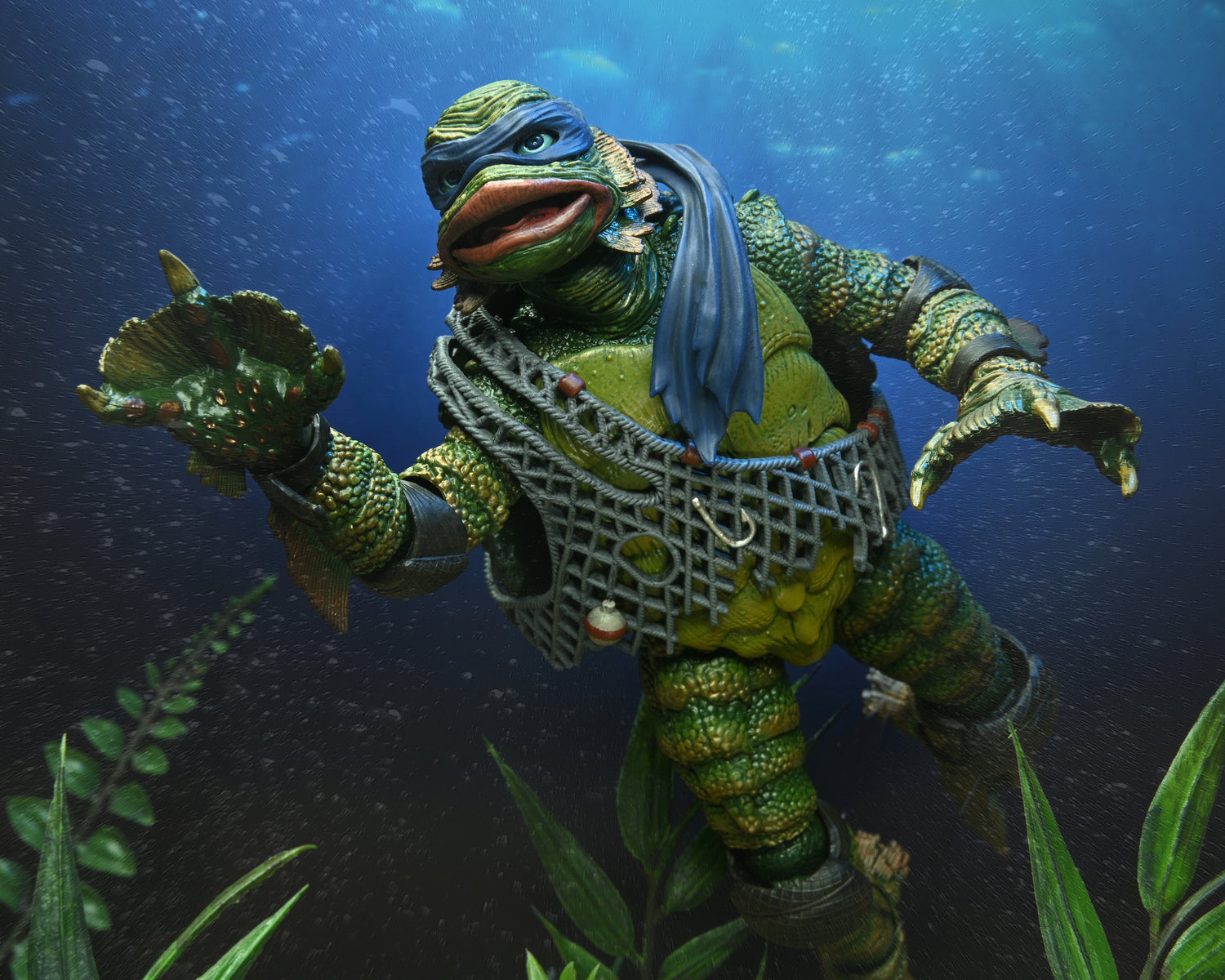 Universal Monsters x Teenage Mutant Ninja Turtles – Ultimate Leonardo as the Creature 7” Scale Action Figure - NECA