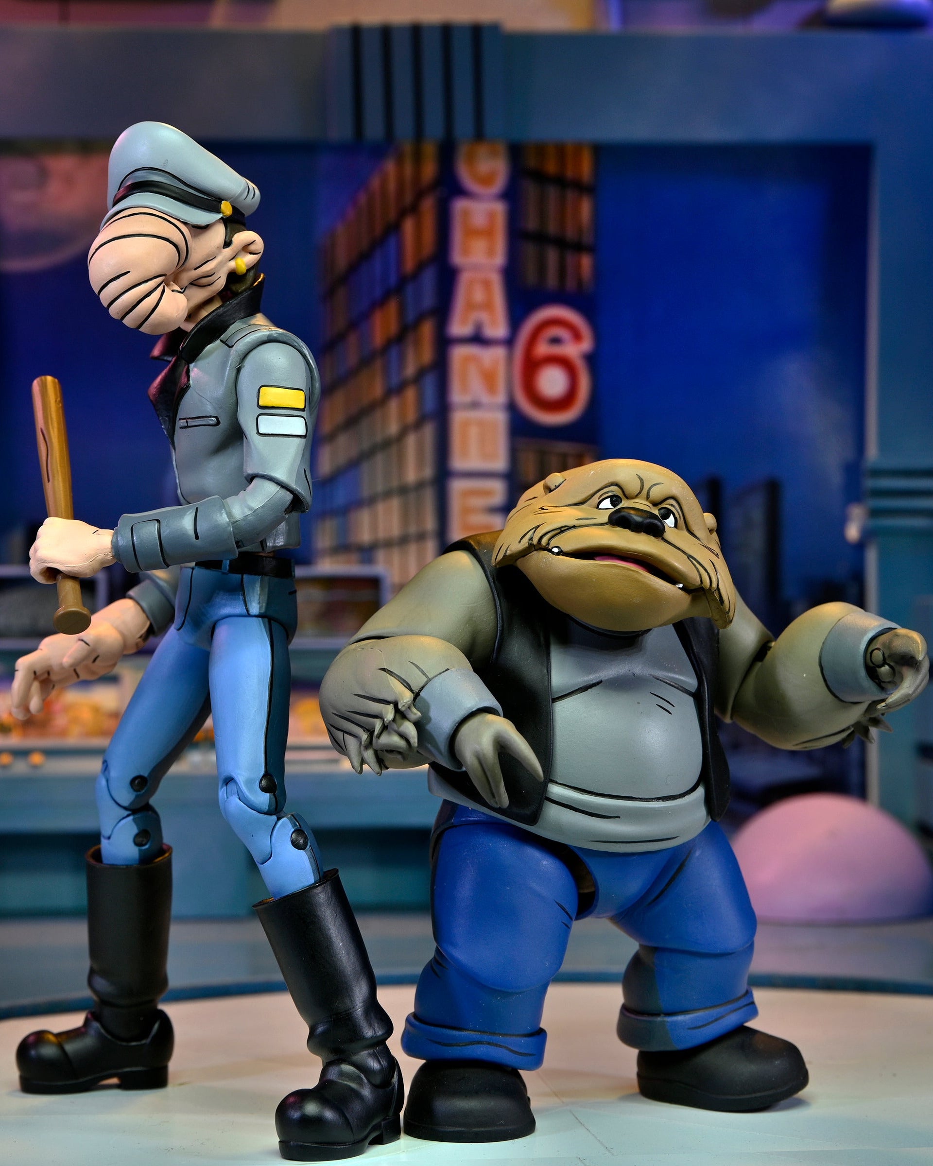 Teenage Mutant Ninja Turtles (Cartoon) - Short Gangster &amp; Tall Thug 7” Scale Action Figures (2-Pack) on the NECA Store