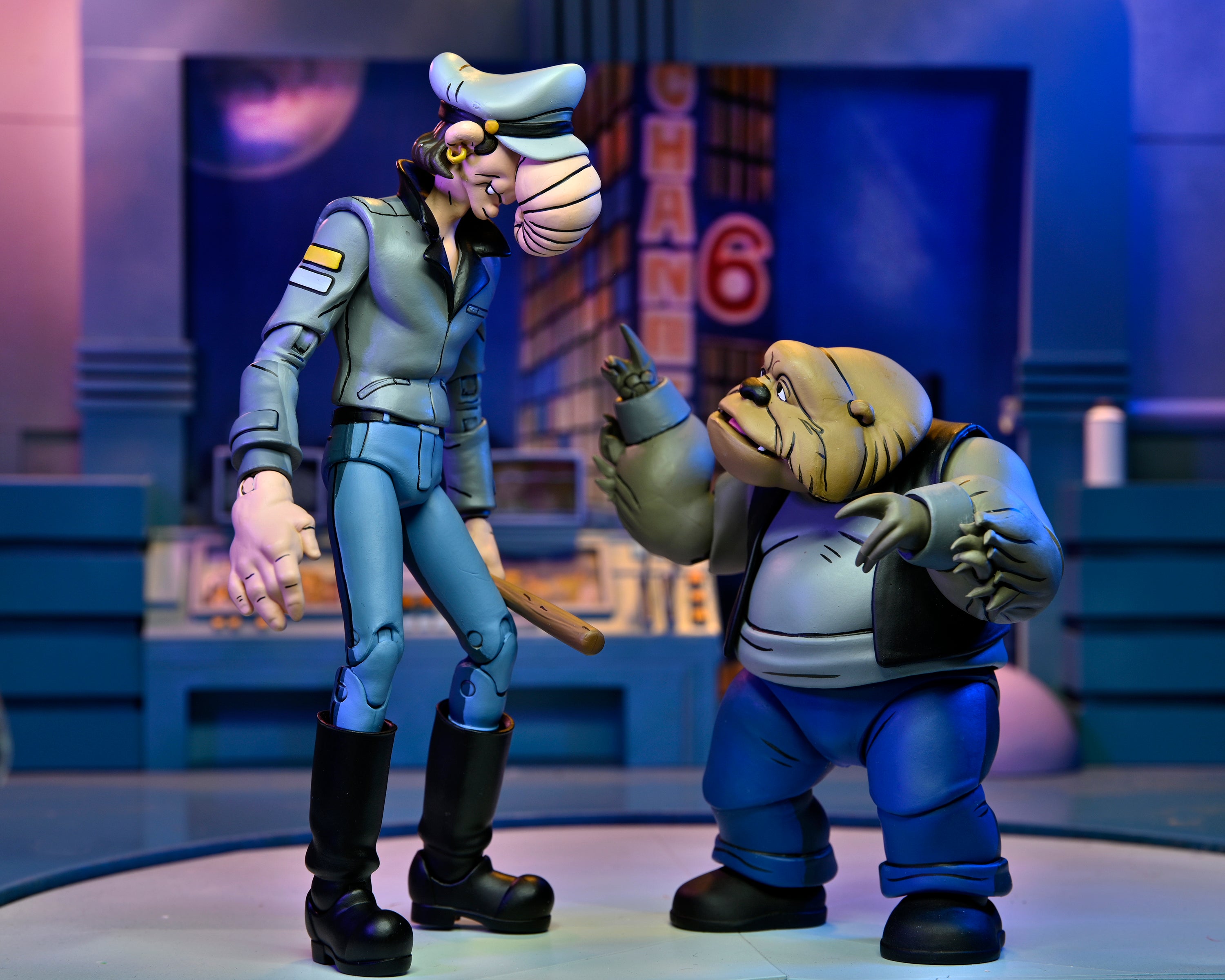 Teenage Mutant Ninja Turtles (Cartoon) - Short Gangster &amp; Tall Thug 7” Scale Action Figures (2-Pack) on the NECA Store