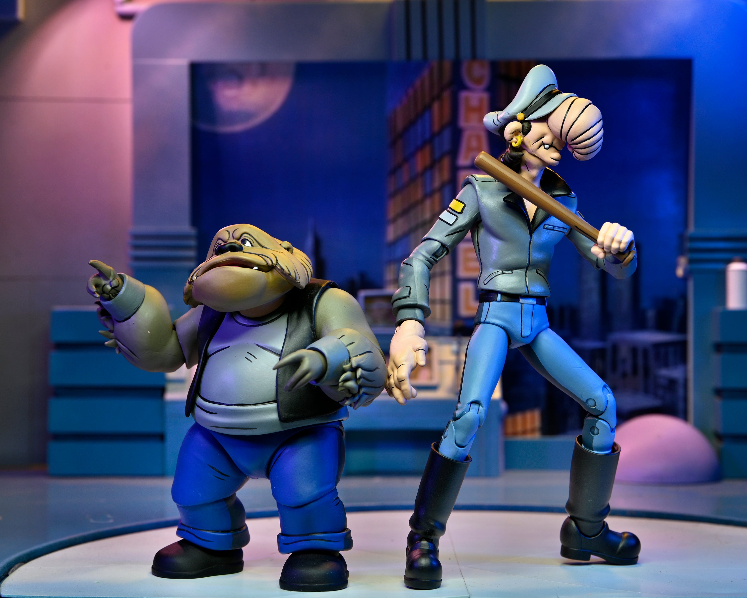 Teenage Mutant Ninja Turtles (Cartoon) - Short Gangster &amp; Tall Thug 7” Scale Action Figures (2-Pack) on the NECA Store
