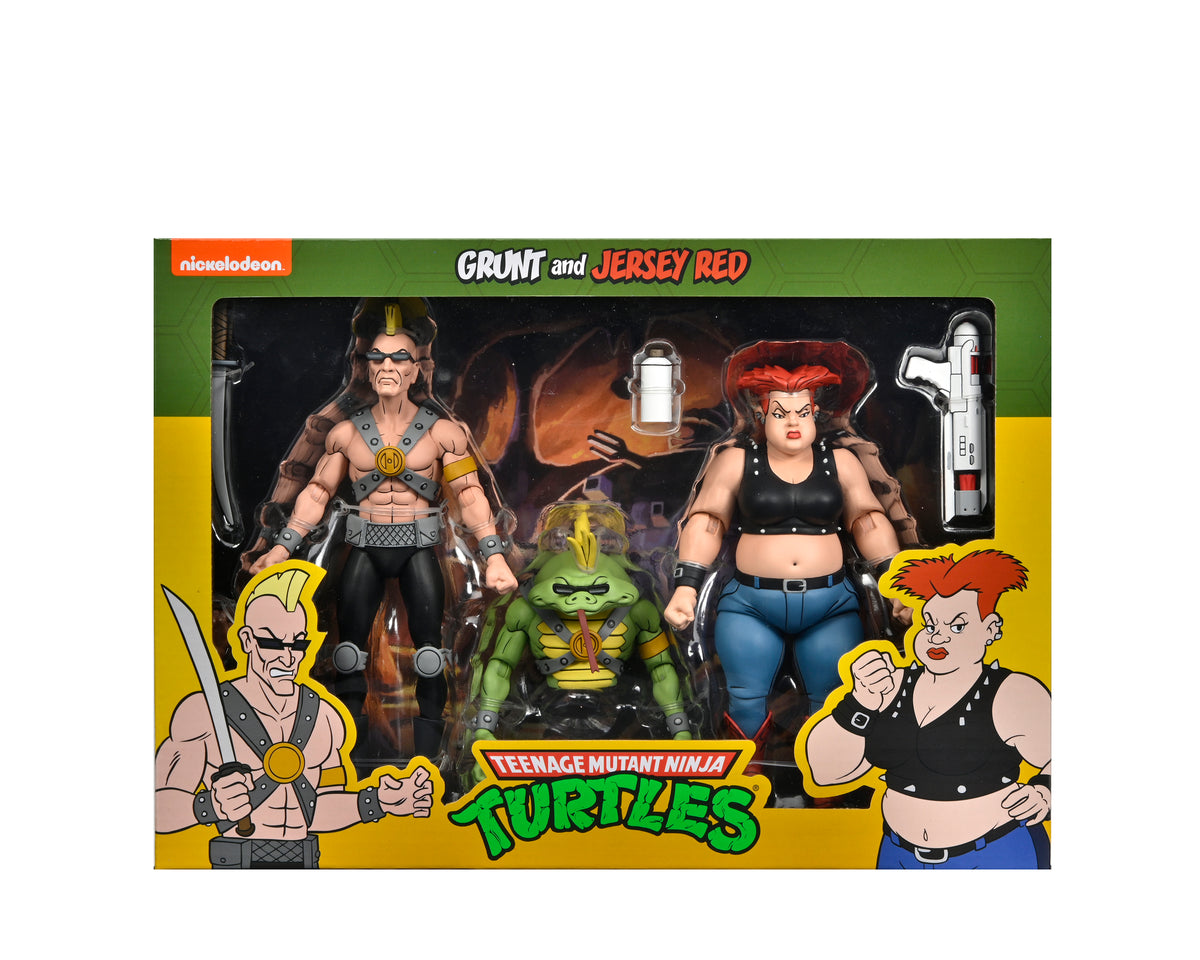 Teenage Mutant Ninja Turtles (Cartoon) - Jersey Red &amp; Grunt 7" Scale Action Figures (2-Pack)