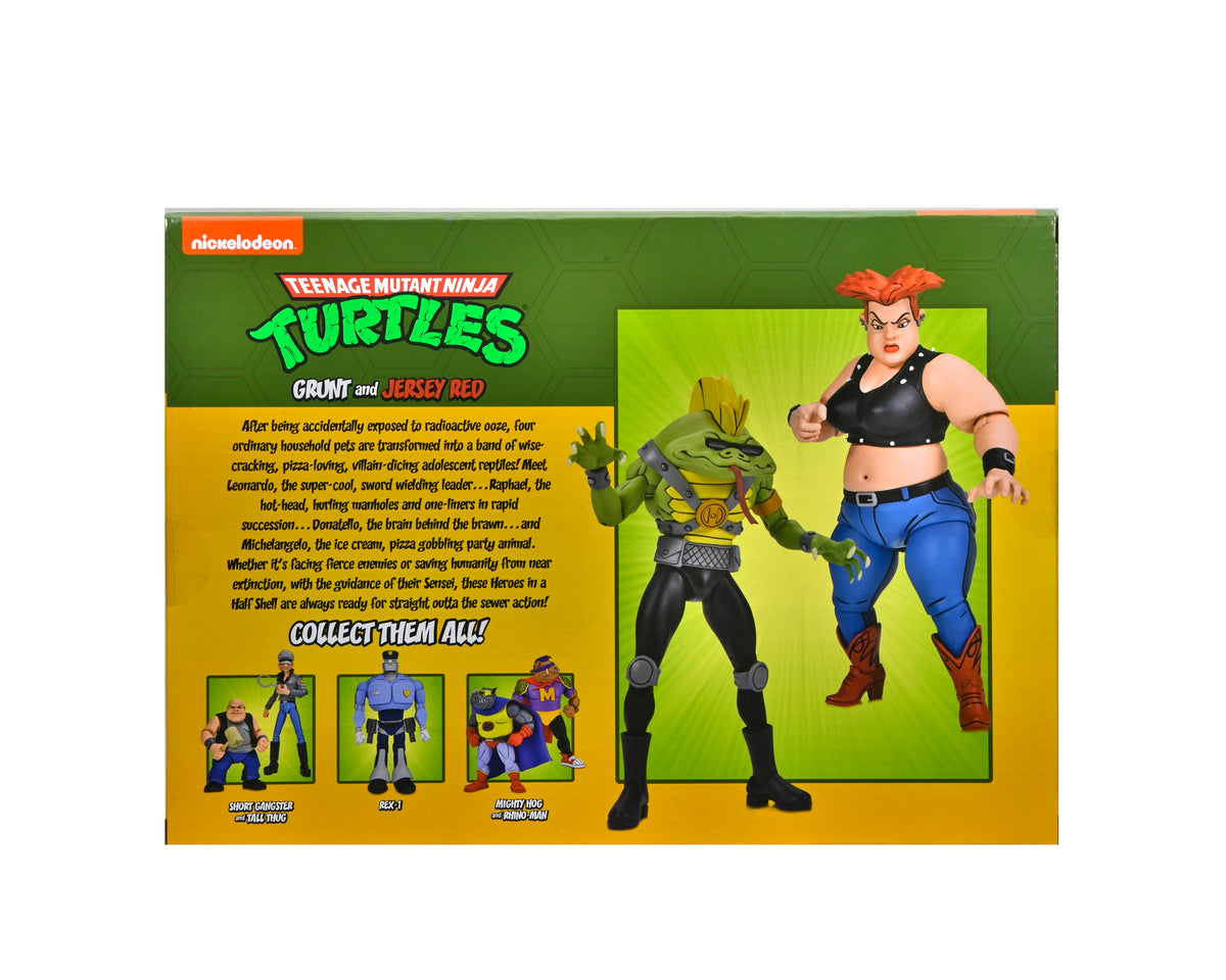 Teenage Mutant Ninja Turtles (Cartoon) - Jersey Red &amp; Grunt 7" Scale Action Figures (2-Pack)
