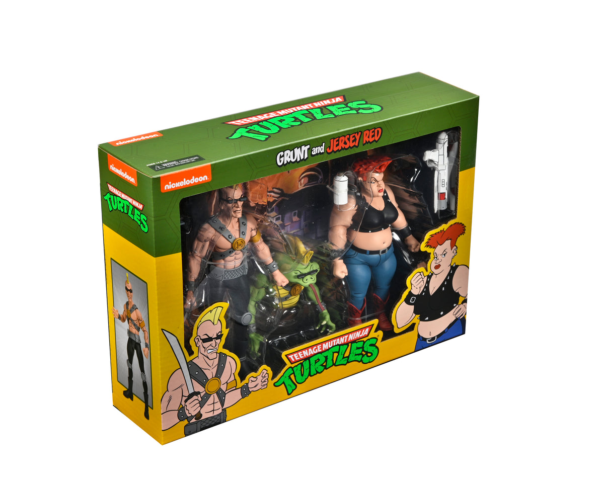 Teenage Mutant Ninja Turtles (Cartoon) - Jersey Red &amp; Grunt 7" Scale Action Figures (2-Pack)