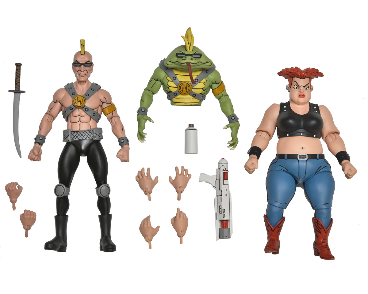 Teenage Mutant Ninja Turtles (Cartoon) - Jersey Red &amp; Grunt 7" Scale Action Figures (2-Pack)