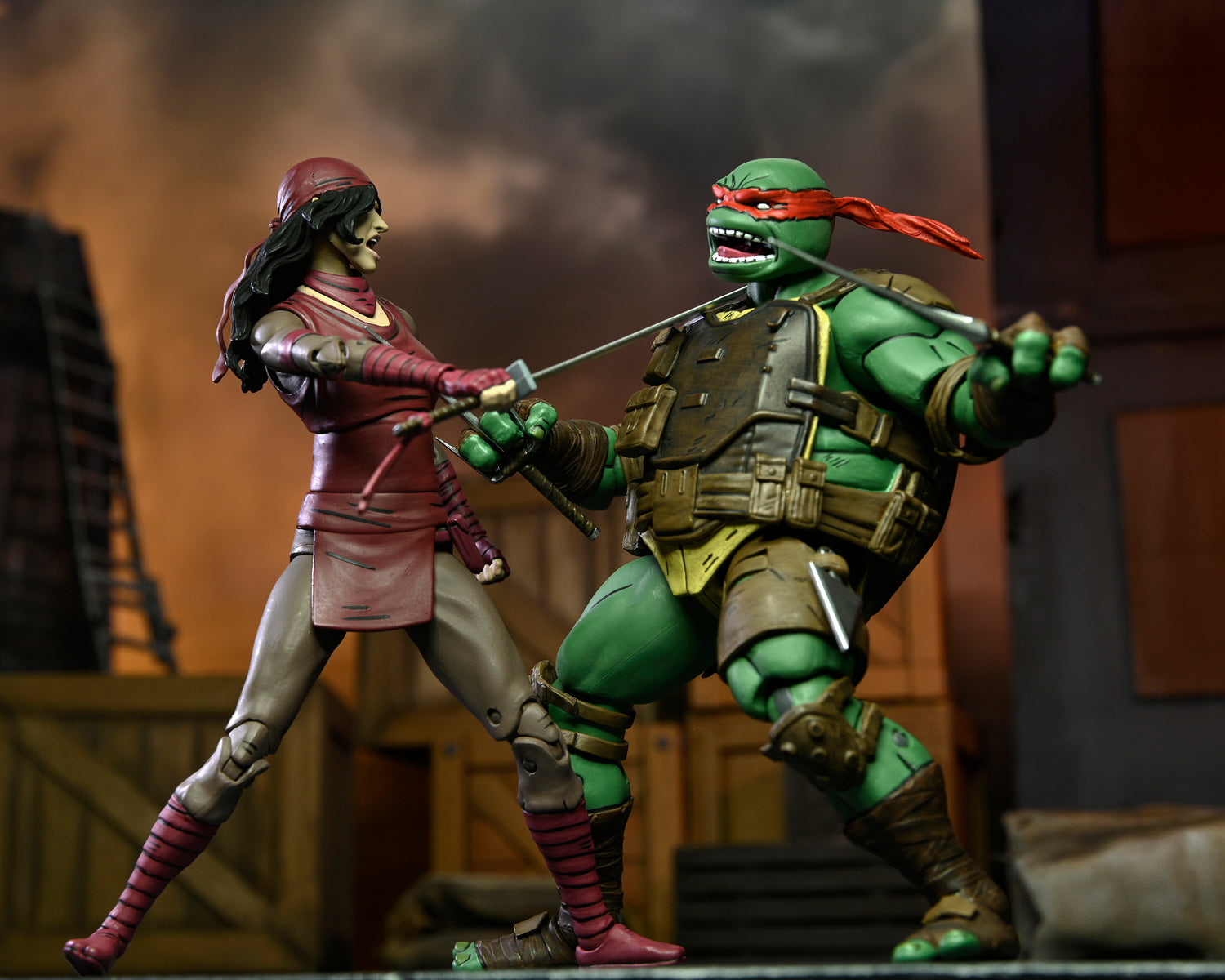 Teenage Mutant Ninja Turtles (The Last Ronin) - Issue 2 Rivalries Bundle: Raphael vs Karai - NECA