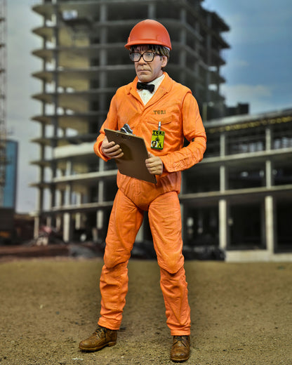 Teenage Mutant Ninja Turtles II: The Secret of the Ooze - Professor Perry 7&quot; Scale Action Figure in a construction site