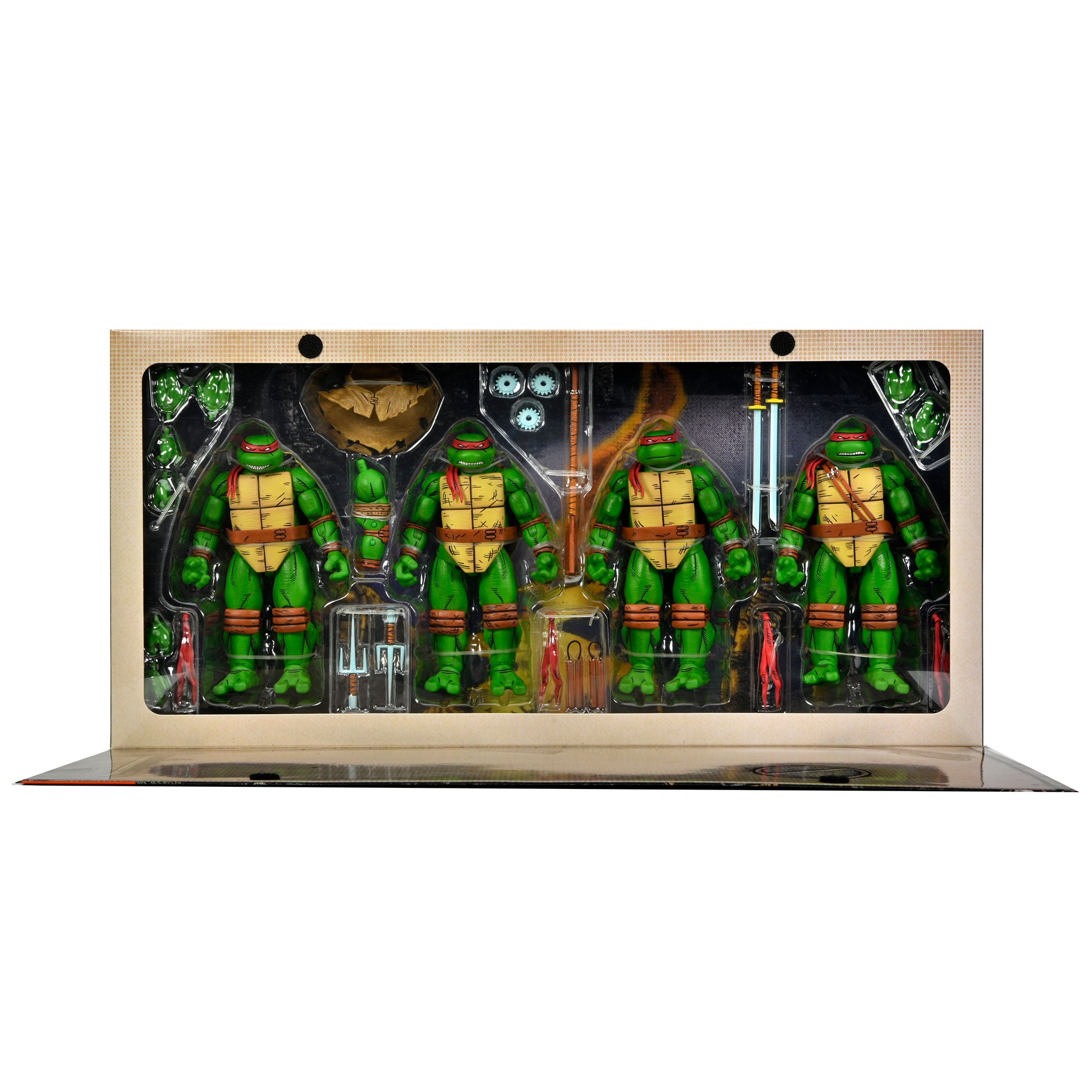 Teenage Mutant Ninja Turtles (Mirage Comics) - Leonardo, Raphael, Michelangelo, and Donatello 7" Scale Action Figure 4-Pack - NECA