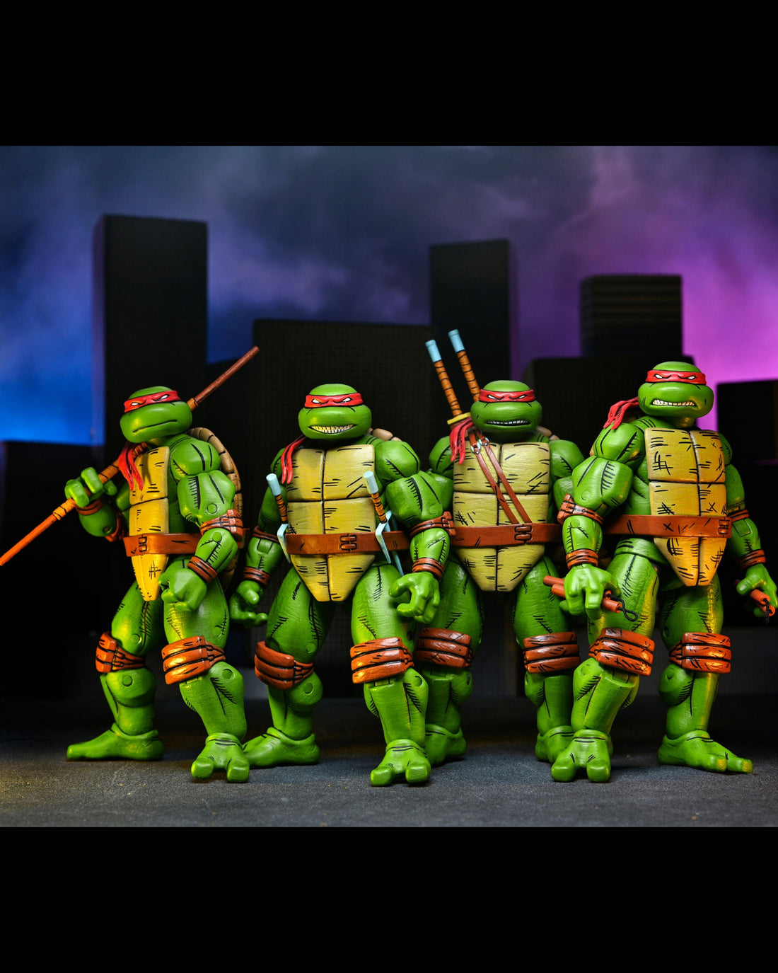 Teenage Mutant Ninja Turtles (Mirage Comics) - Leonardo, Raphael, Michelangelo, and Donatello 7" Scale Action Figure 4-Pack