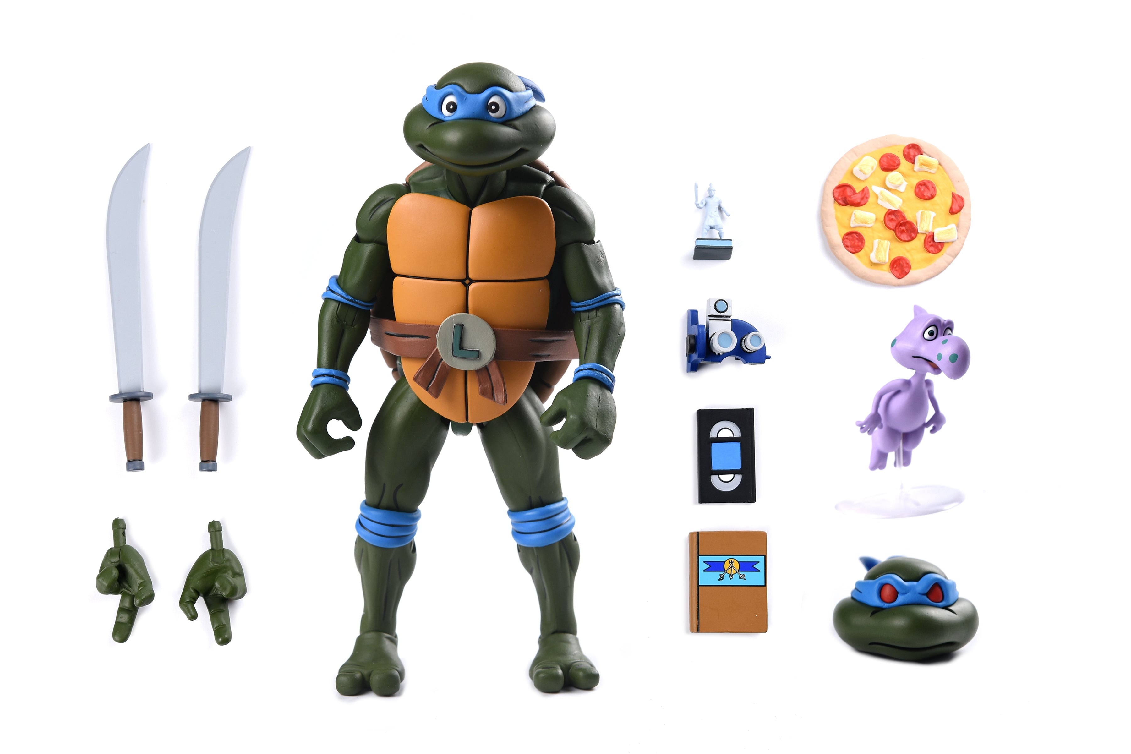 Teenage Mutant Ninja Turtles (Cartoon) - Ultimate Leonardo 7” Scale Action Figure (VHS)