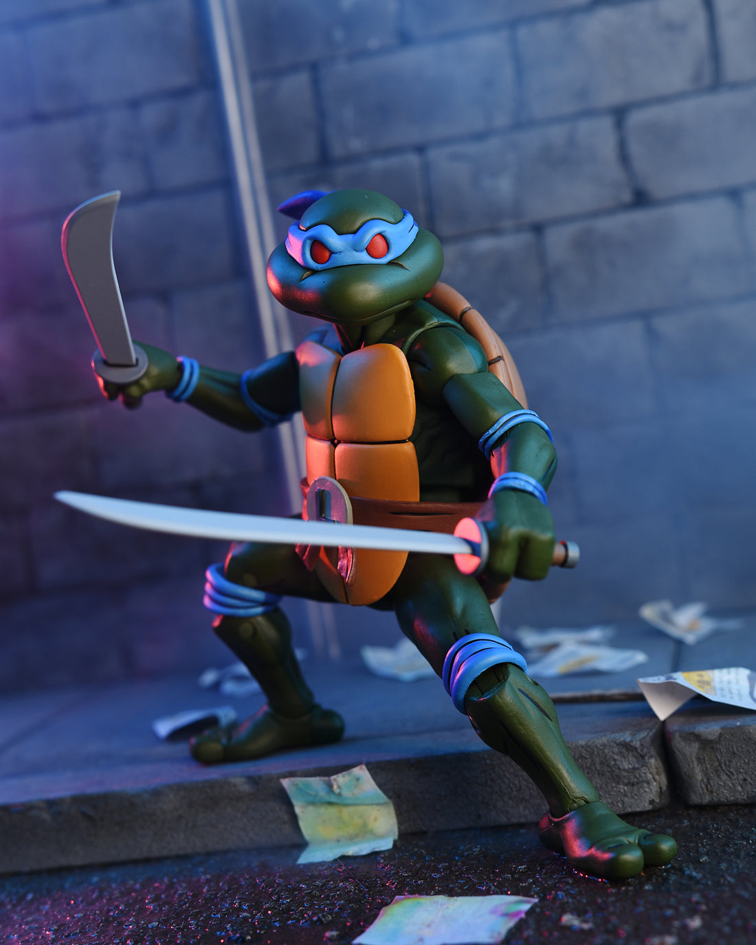 Teenage Mutant Ninja Turtles (Cartoon) - Ultimate Leonardo 7” Scale Action Figure (VHS)