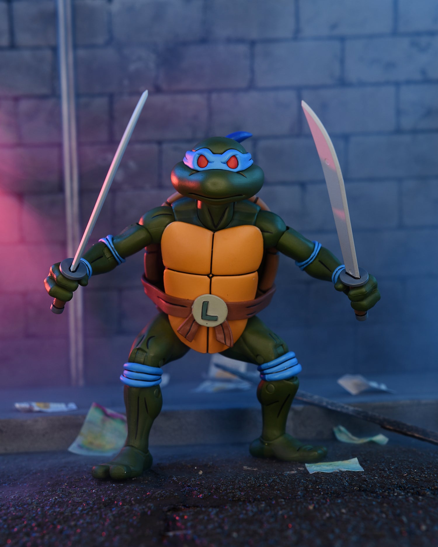 Teenage Mutant Ninja Turtles (Cartoon) - Ultimate Leonardo 7” Scale Action Figure (VHS)