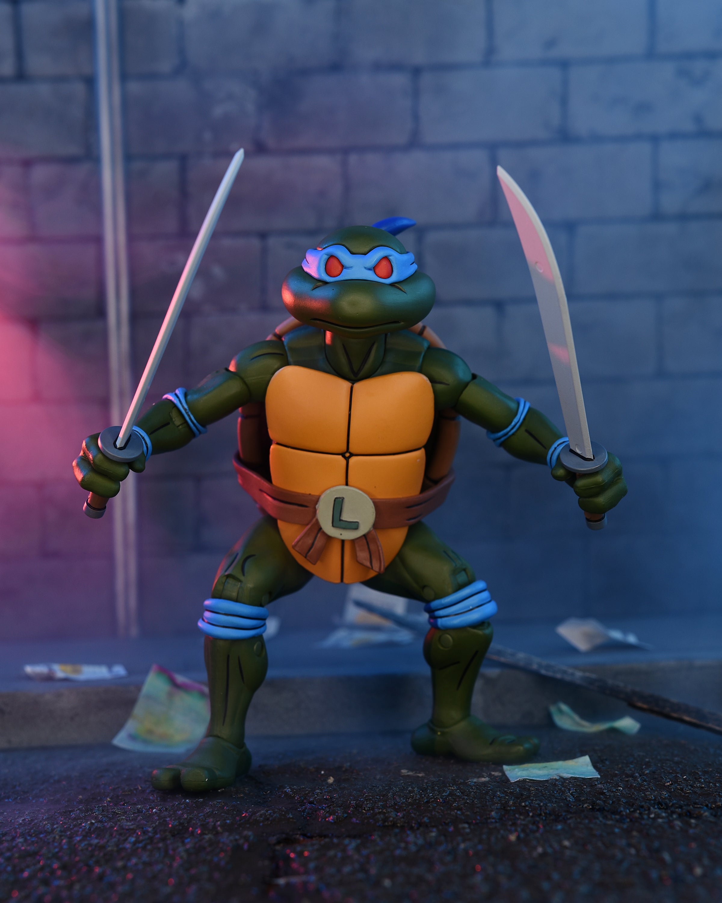 Teenage Mutant Ninja Turtles (Cartoon) - Ultimate Leonardo 7” Scale Action Figure (VHS)