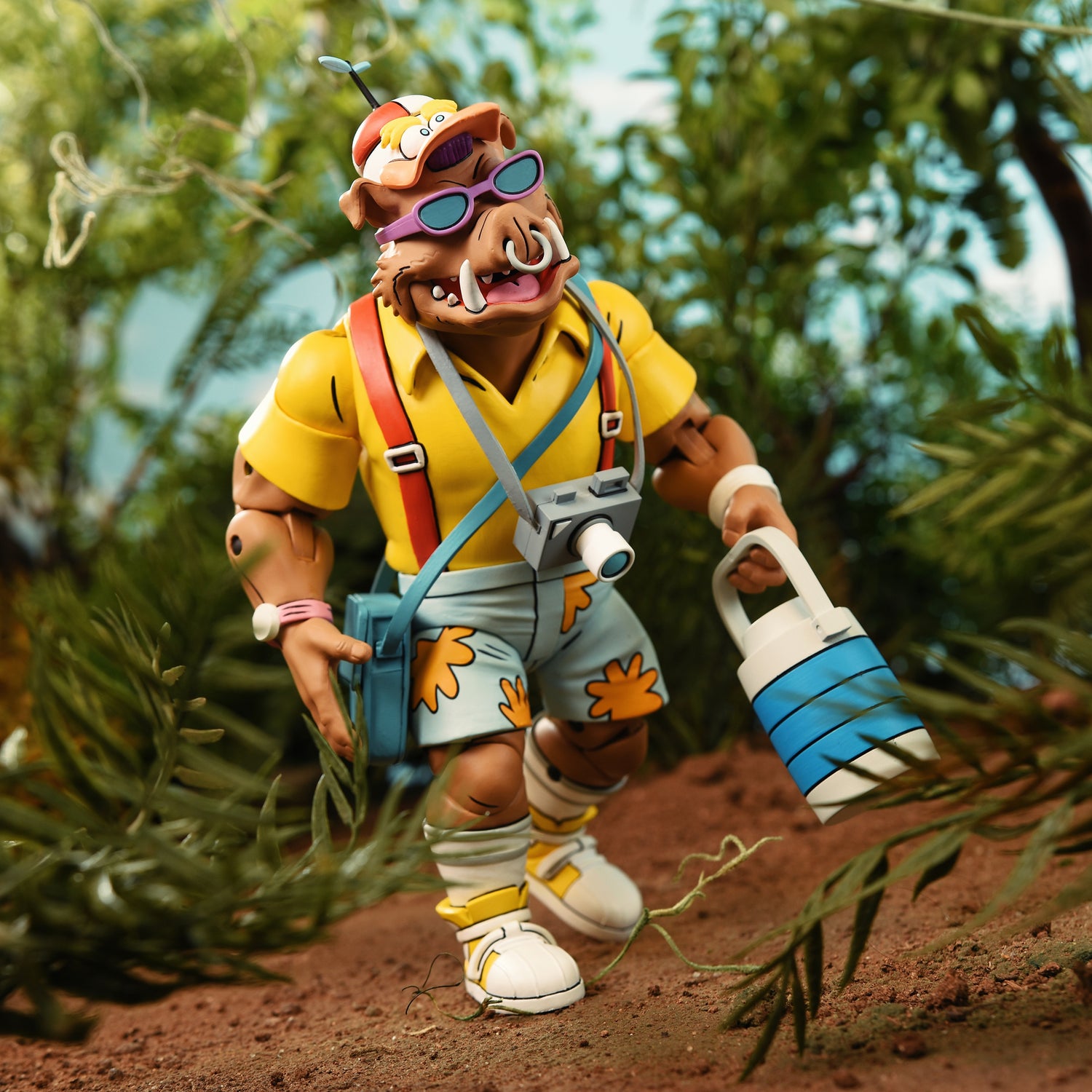 Teenage Mutant Ninja Turtles (Cartoon) - Vacation Bebop and Rocksteady 7&quot; Scale Action Figure 2-Pack - NECA