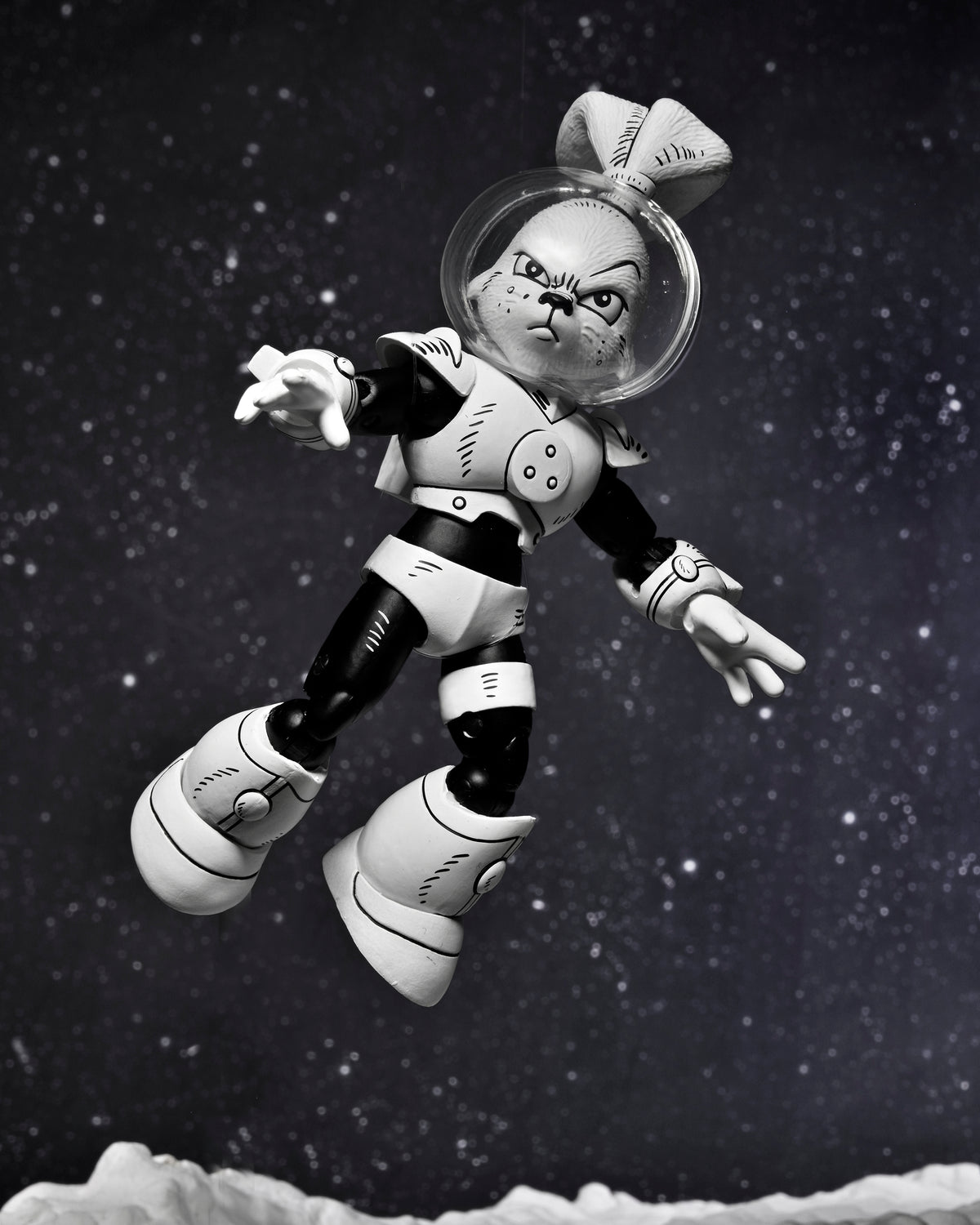 Usagi Yojimbo - Space Adventure Usagi Yojimbo Black &amp; White 7" Scale Action Figure