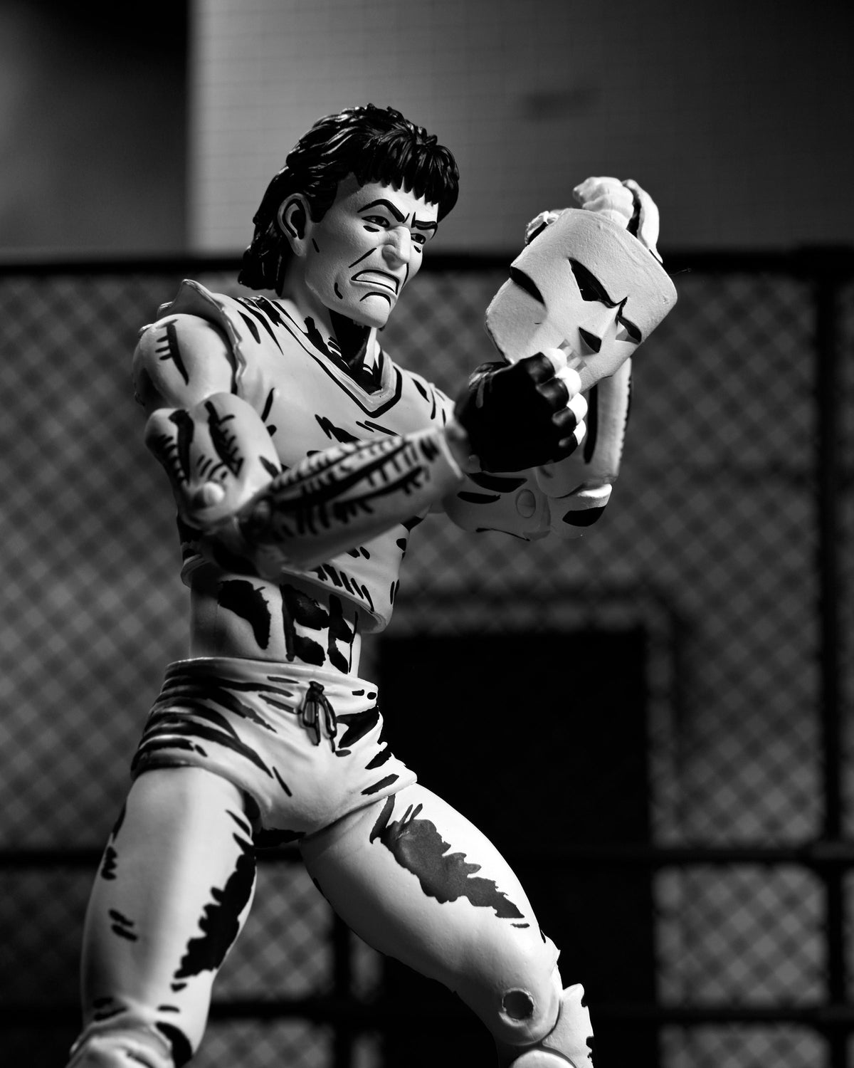 Teenage Mutant Ninja Turtles (Mirage Comics) - Black &amp; White Casey Jones 7” Scale Action Figure - NECA