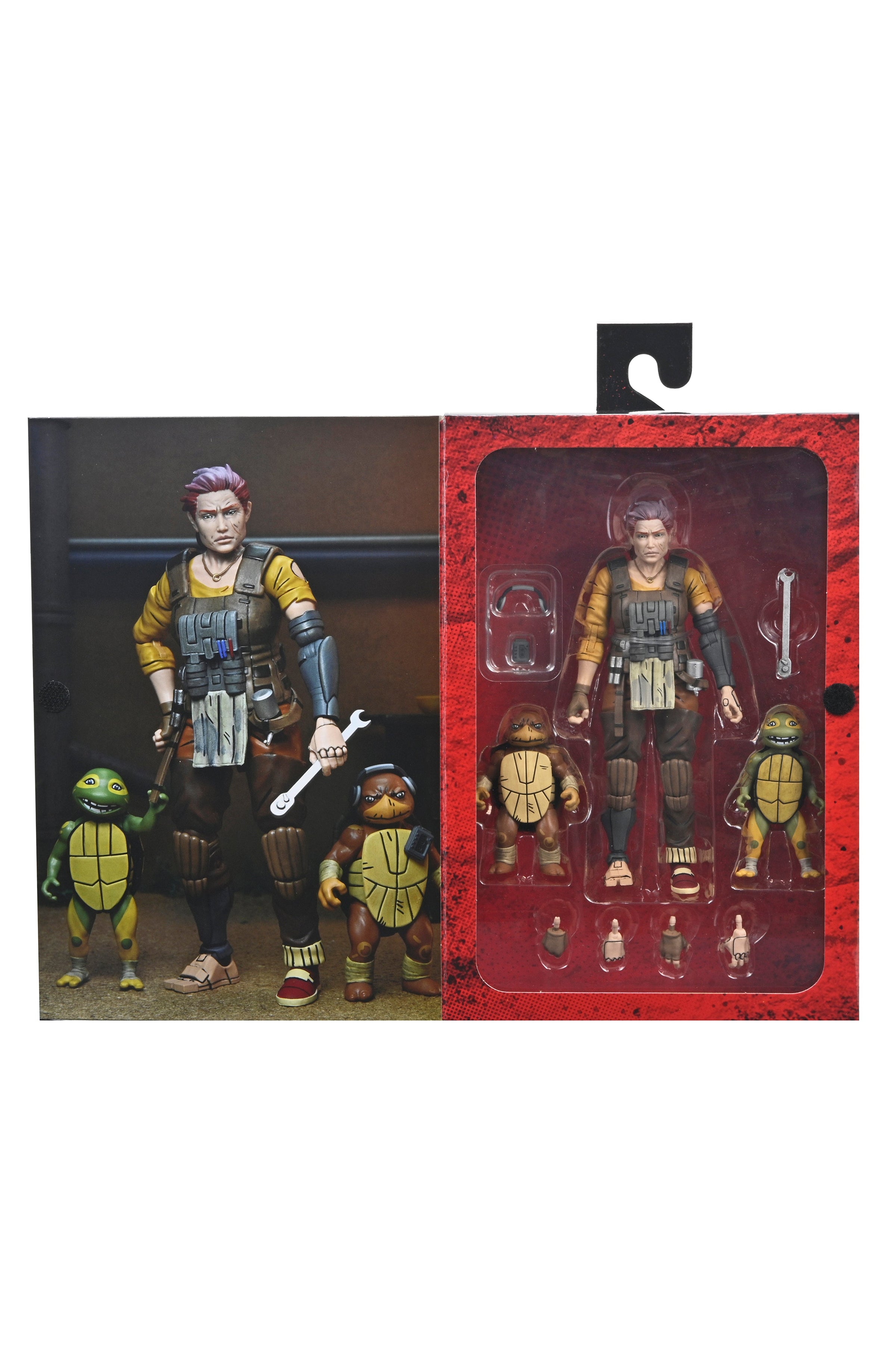 Teenage Mutant Ninja Turtles (The Last Ronin - The Lost Years) - Grammy April with Baby Yi &amp; Moja 7” Scale Action Figures - NECA