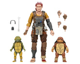 Teenage Mutant Ninja Turtles (The Last Ronin - The Lost Years) - Grammy April with Baby Yi & Moja 7” Scale Action Figures - NECA