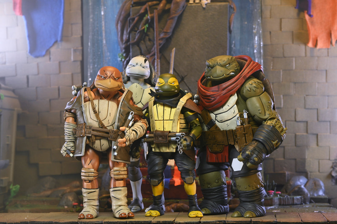 Teenage Mutant Ninja Turtles (The Last Ronin) - Ultimate Moja, Odyn, Uno &amp; Yi 7” Scale Action Figure Bundle - NECA - Shown: Moja, Uno, Yi &amp; Odyn