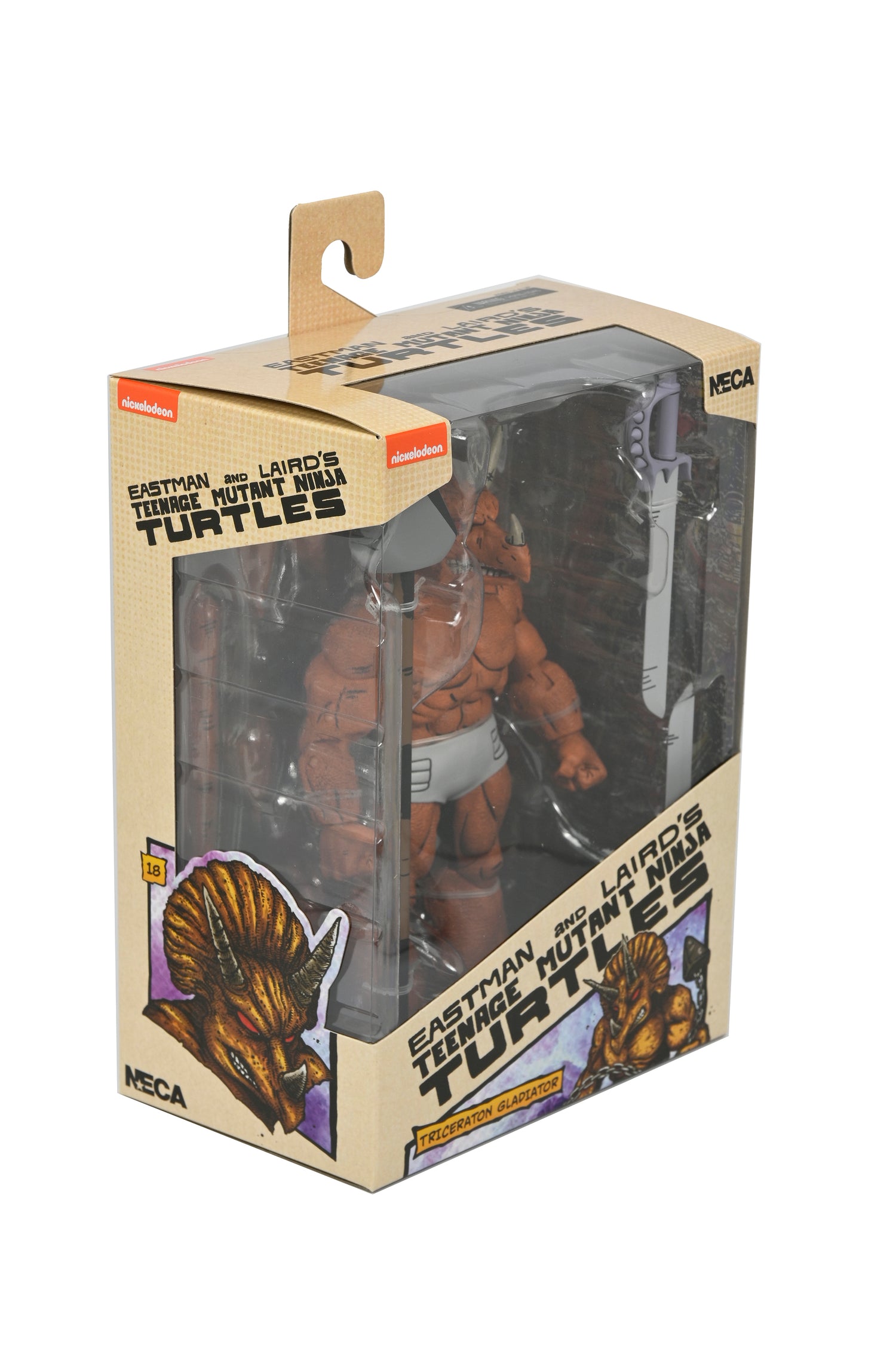 Teenage Mutant Ninja Turtles (Mirage Comics) - Triceraton Gladiator 7&quot; Scale Action Figure - NECA