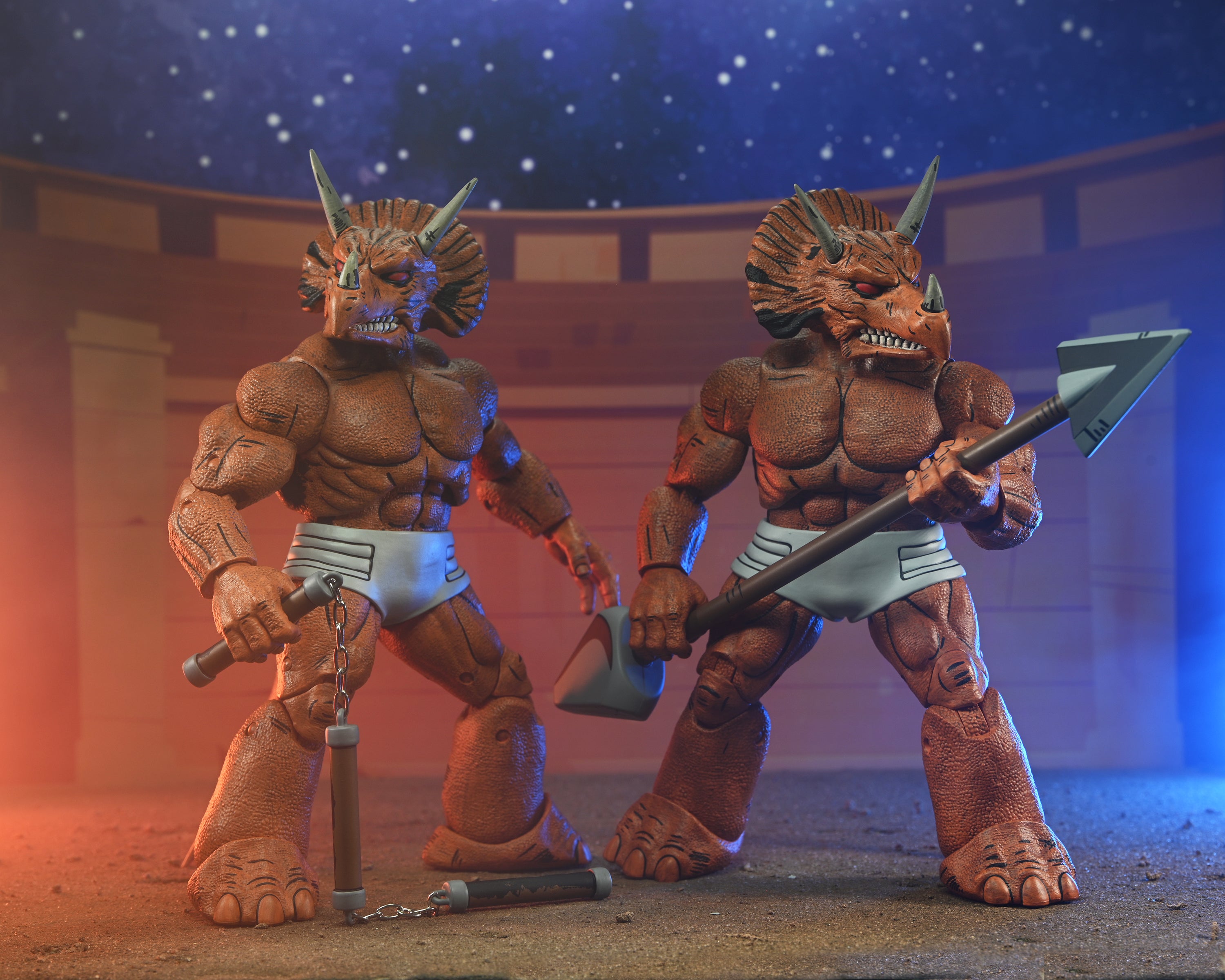 Teenage Mutant Ninja Turtles (Mirage Comics) - Triceraton Gladiator 7&quot; Scale Action Figure - NECA