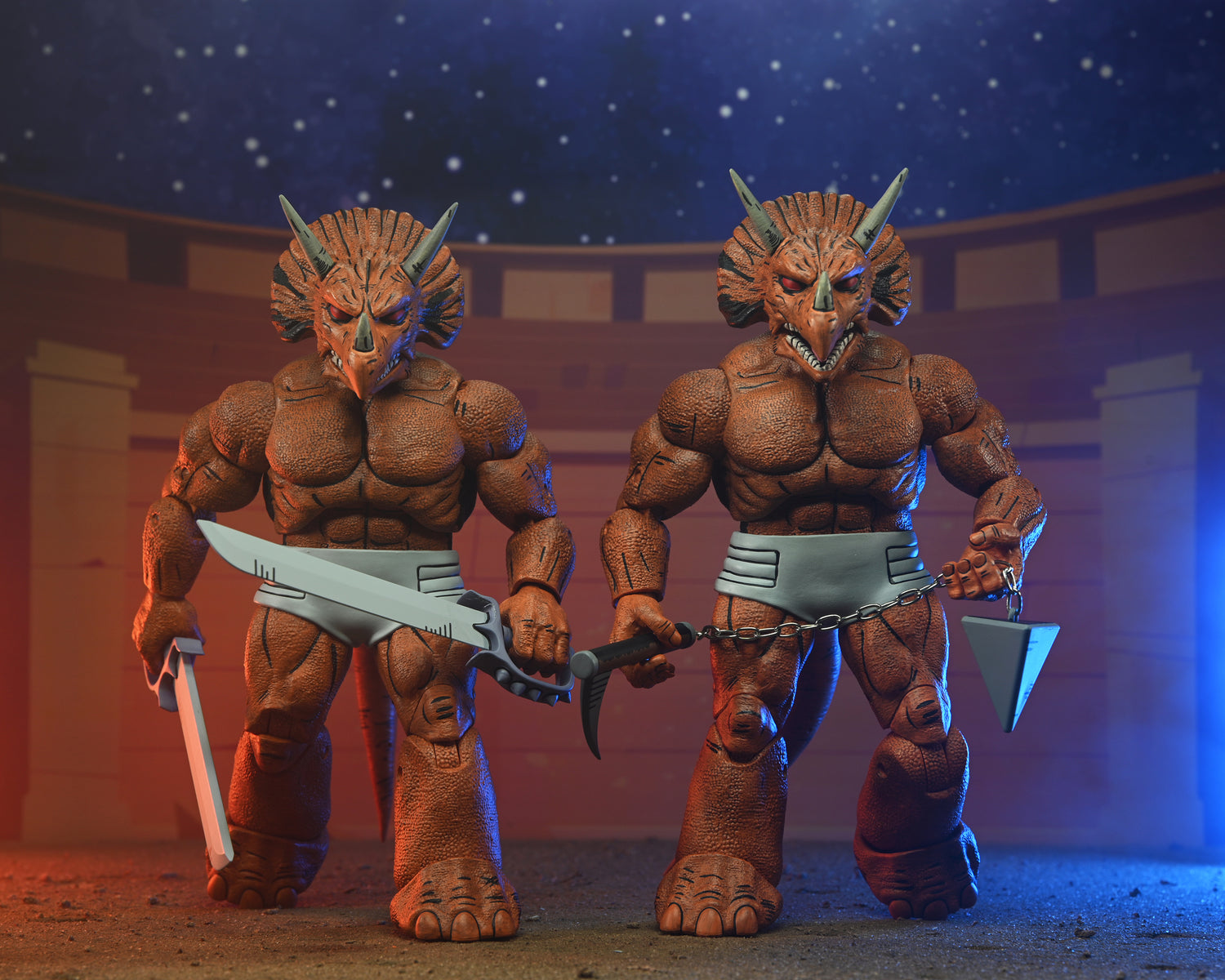 Teenage Mutant Ninja Turtles (Mirage Comics) - Triceraton Gladiator 7&quot; Scale Action Figure - NECA
