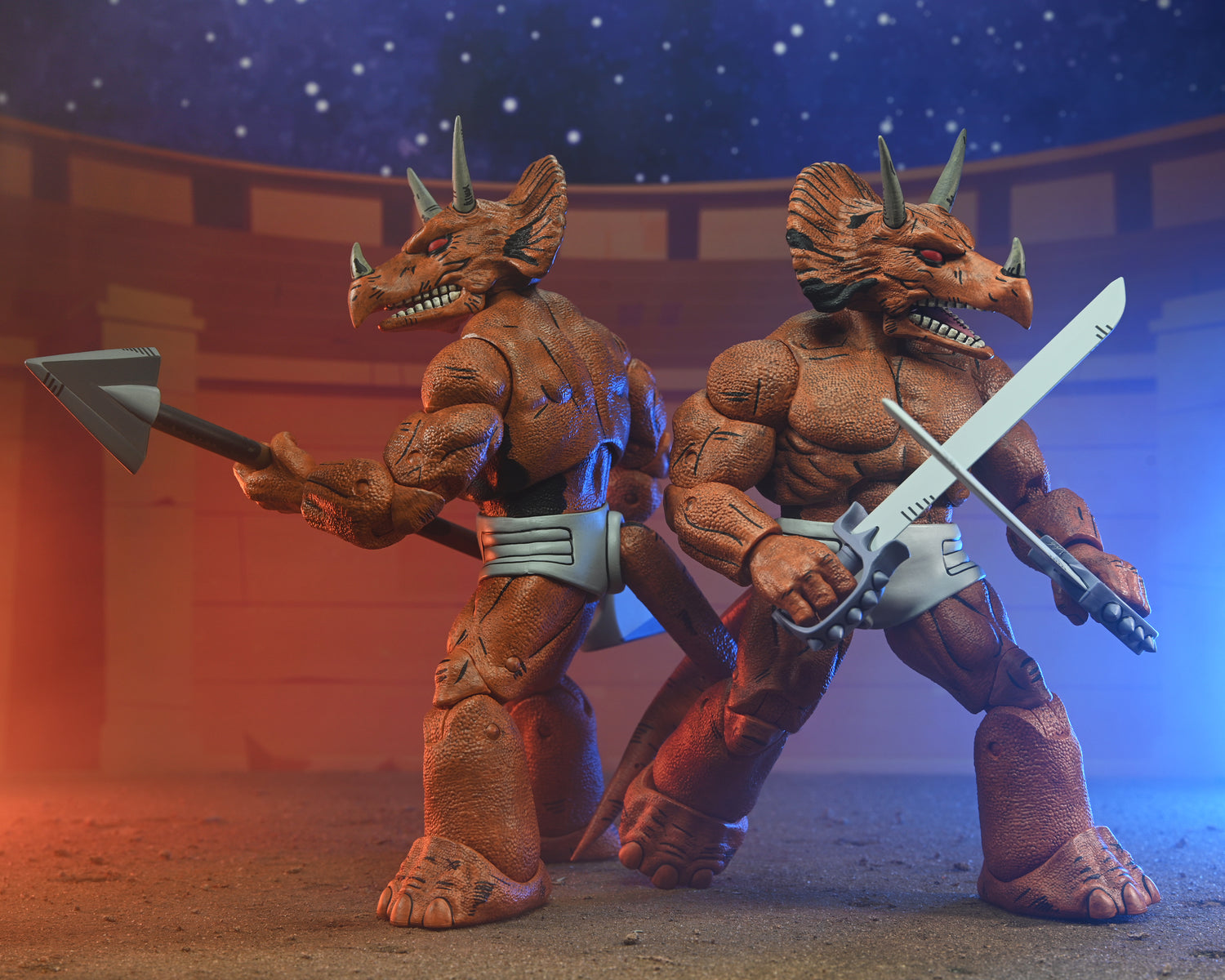 Teenage Mutant Ninja Turtles (Mirage Comics) - Triceraton Gladiator 7&quot; Scale Action Figure - NECA