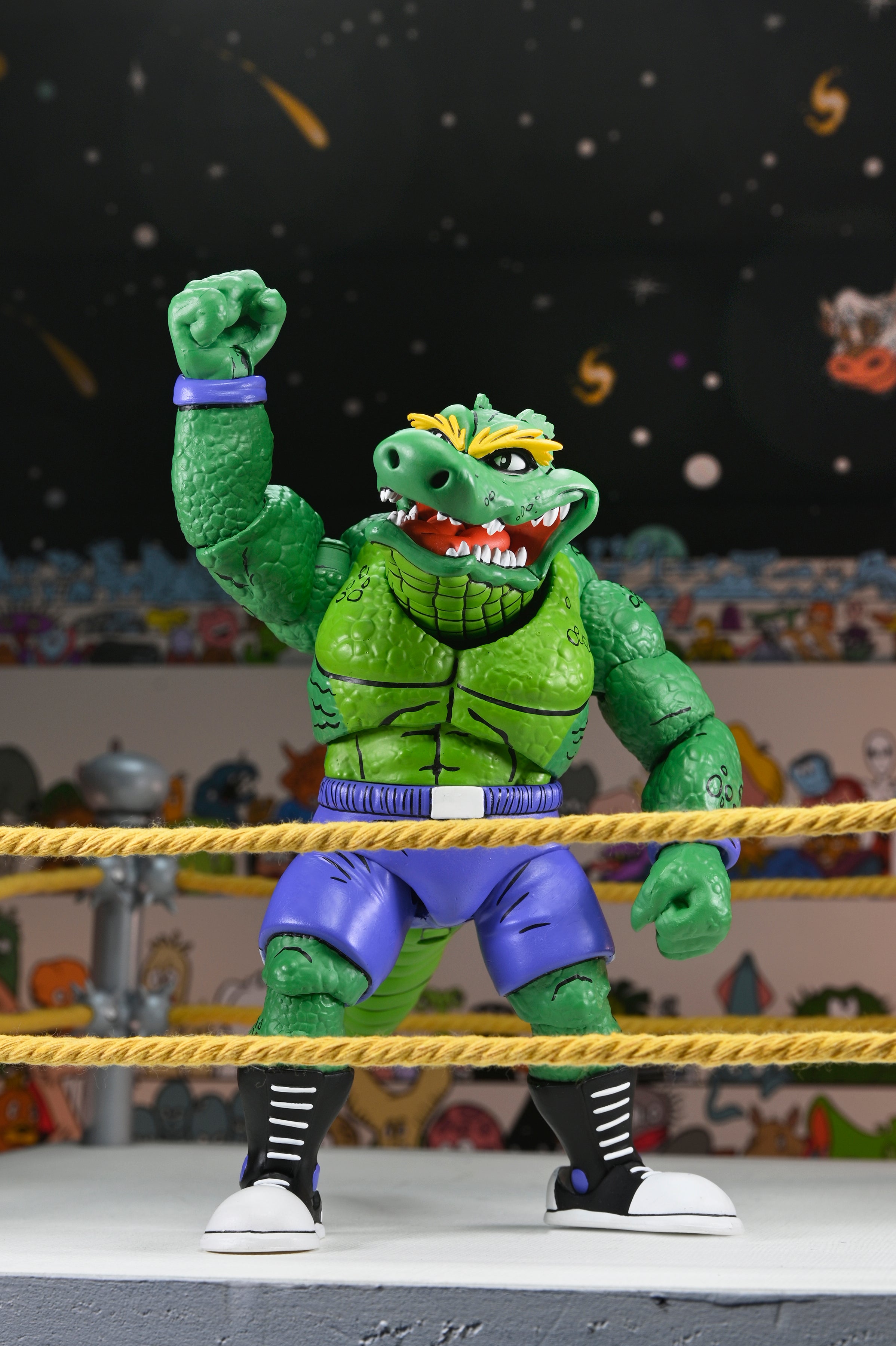 Teenage Mutant Ninja Turtles (Archie Comics) - Stump Wrestling Leatherhead 7” Scale Action Figure - NECA