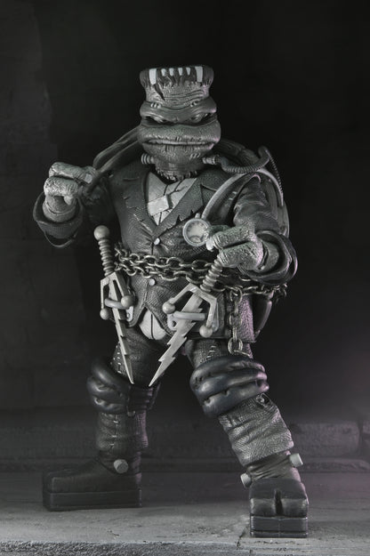 Universal Monsters x Teenage Mutant Ninja Turtles – Black &amp; White Turtles 7” Scale Action Figure 4-Pack - NECA