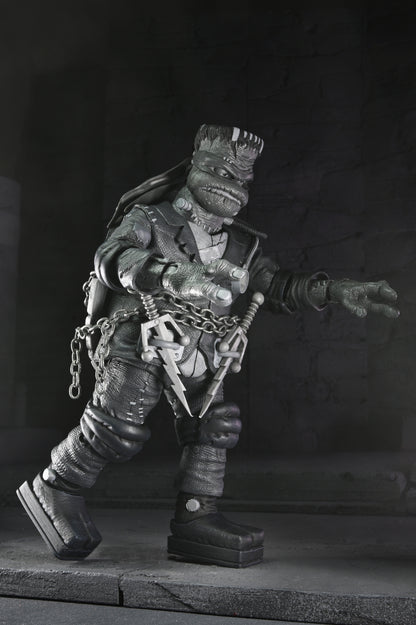 Universal Monsters x Teenage Mutant Ninja Turtles – Black &amp; White Turtles 7” Scale Action Figure 4-Pack - NECA