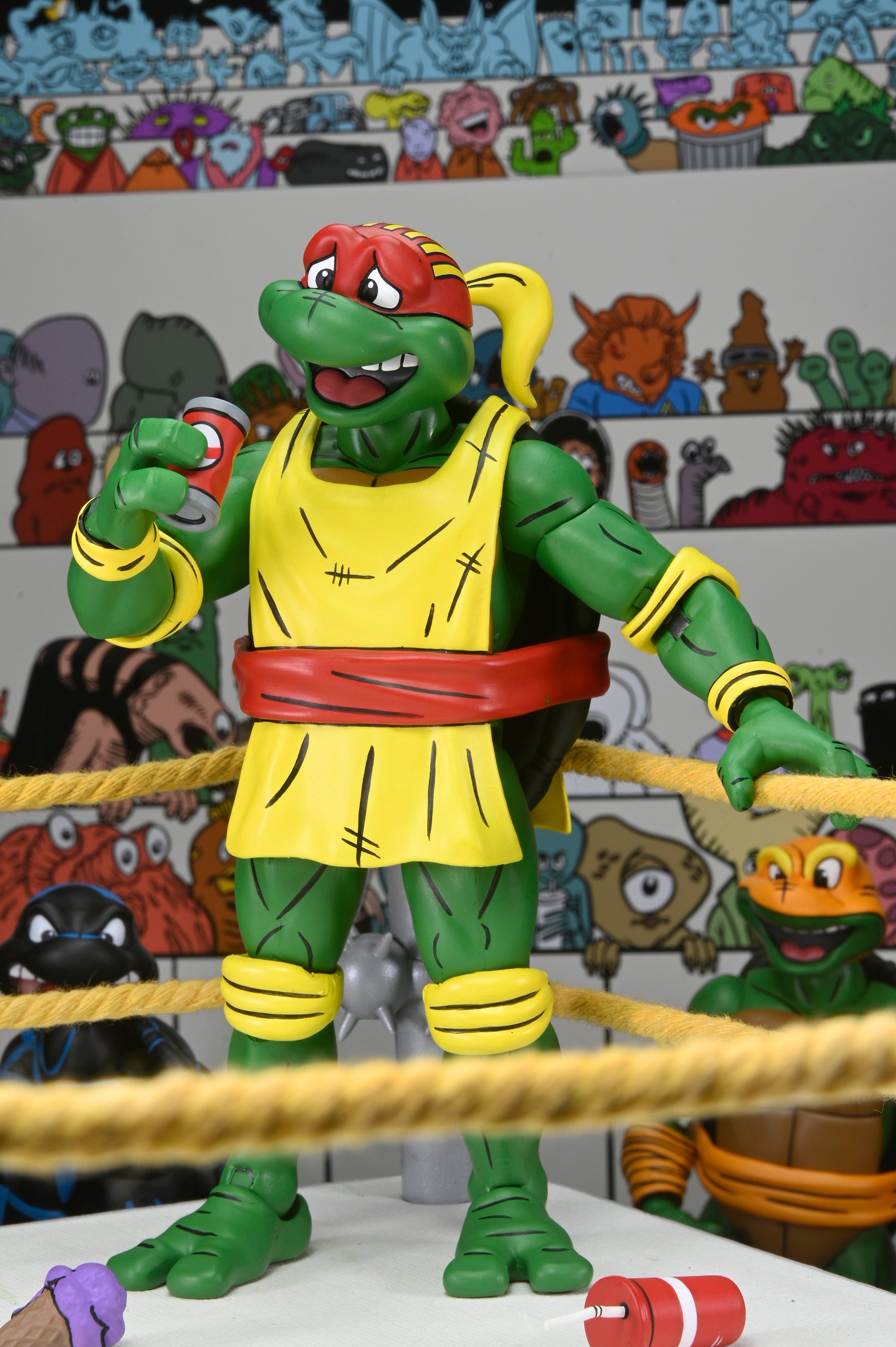 Teenage Mutant Ninja Turtles (Archie Comics) - Stump Wrestling Turtles 7” Scale Action Figure 4-Pack - NECA