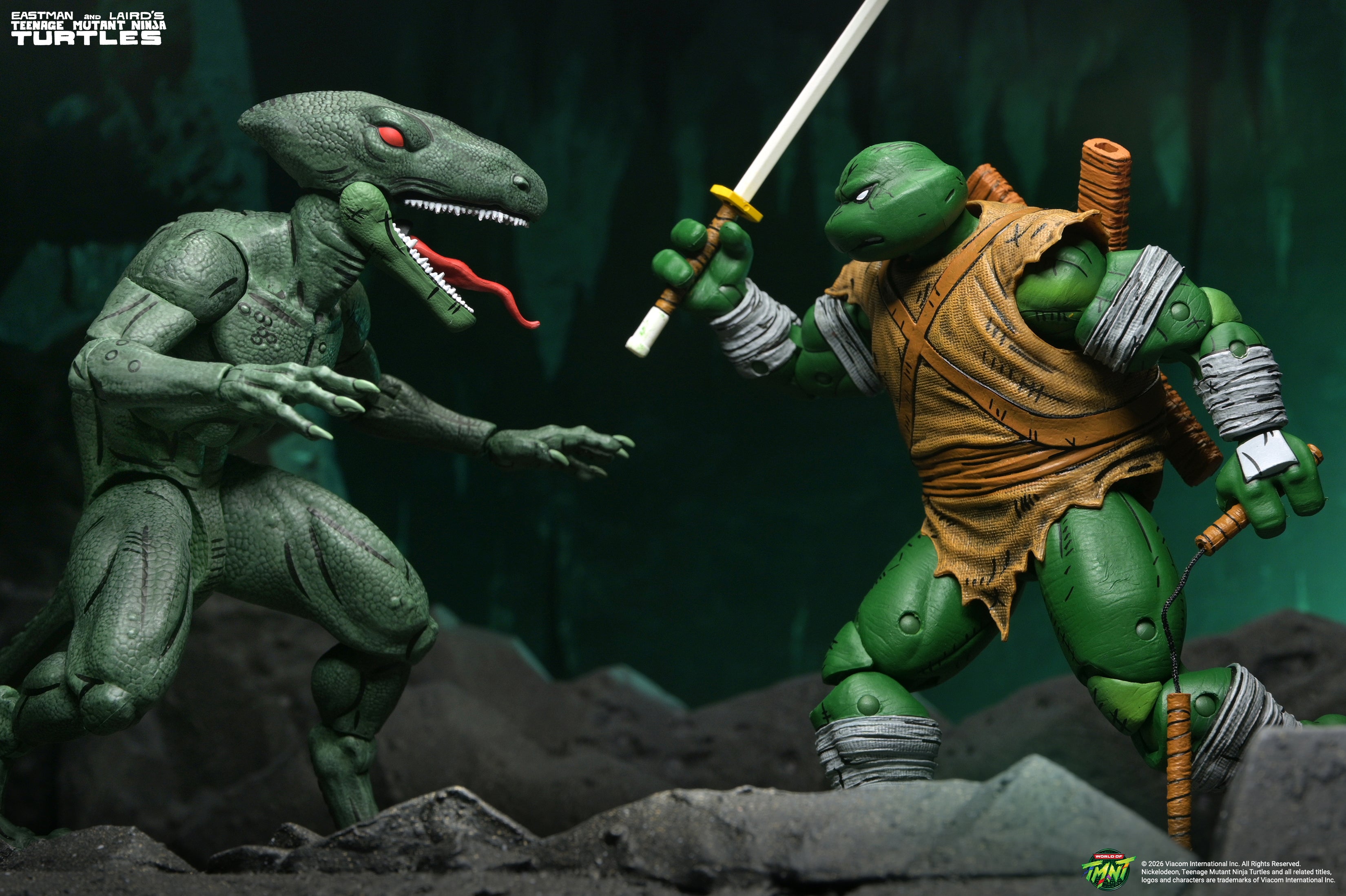 Teenage Mutant Ninja Turtles (Mirage Comics) - Daimyo Orkai & Raptor 7” Scale Action Figure 2-Pack on the NECA Store - featuring Raptor